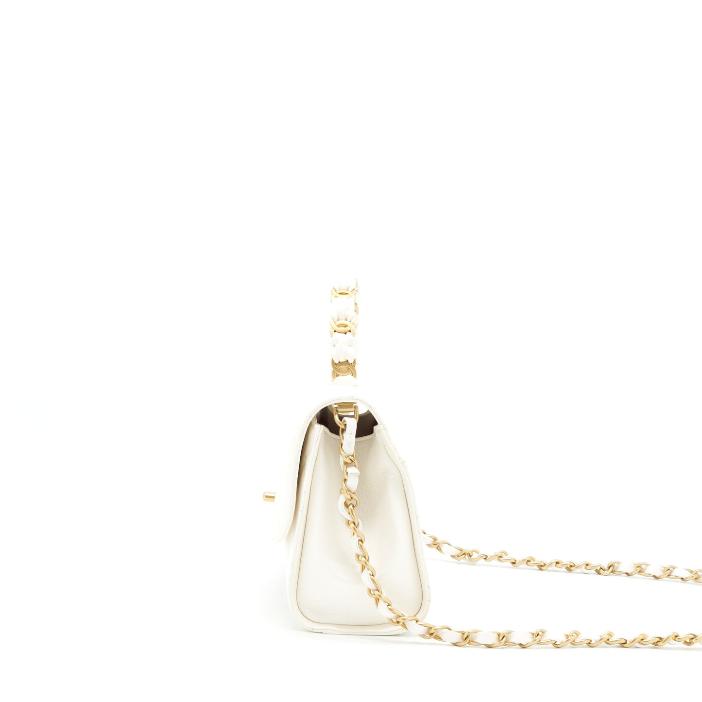 Chanel Seasonal Flap Bag Lambskin White