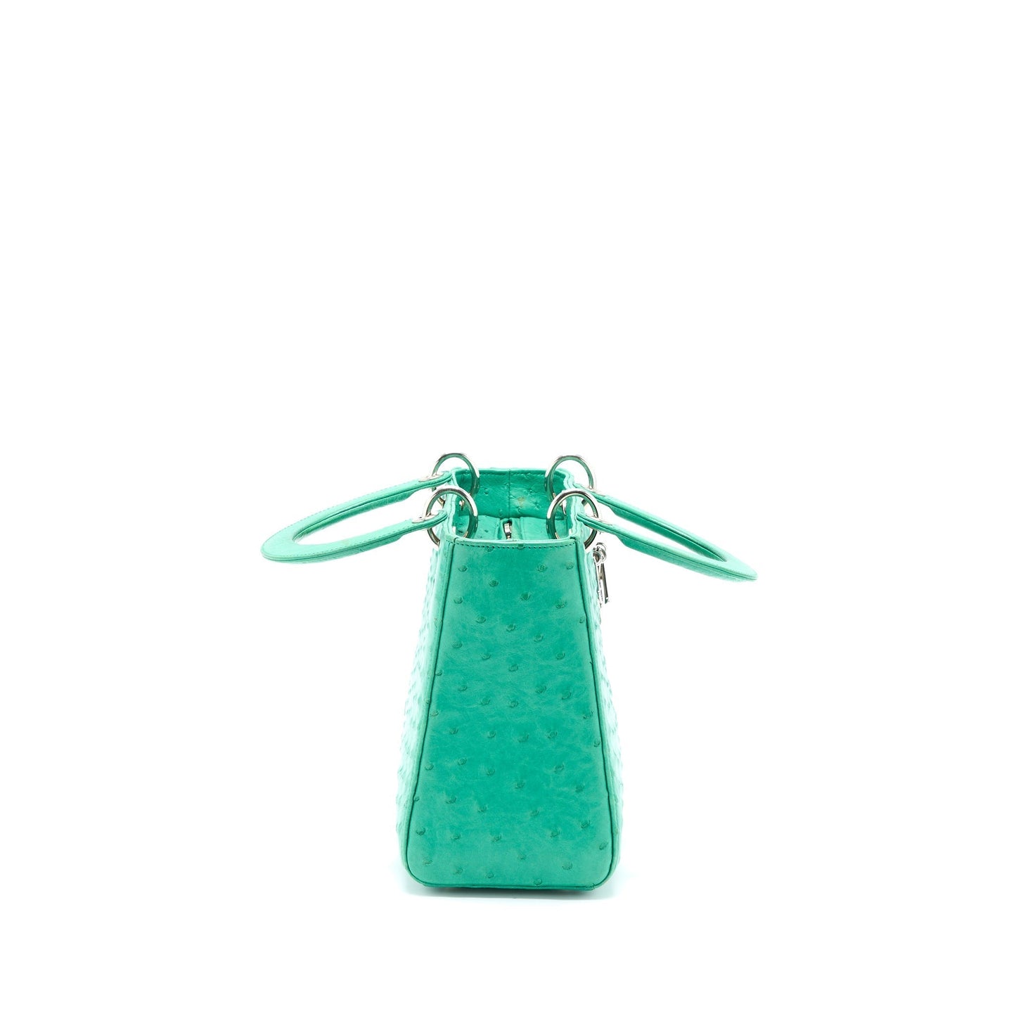 Dior Medium Lady Dior Ostrich Green