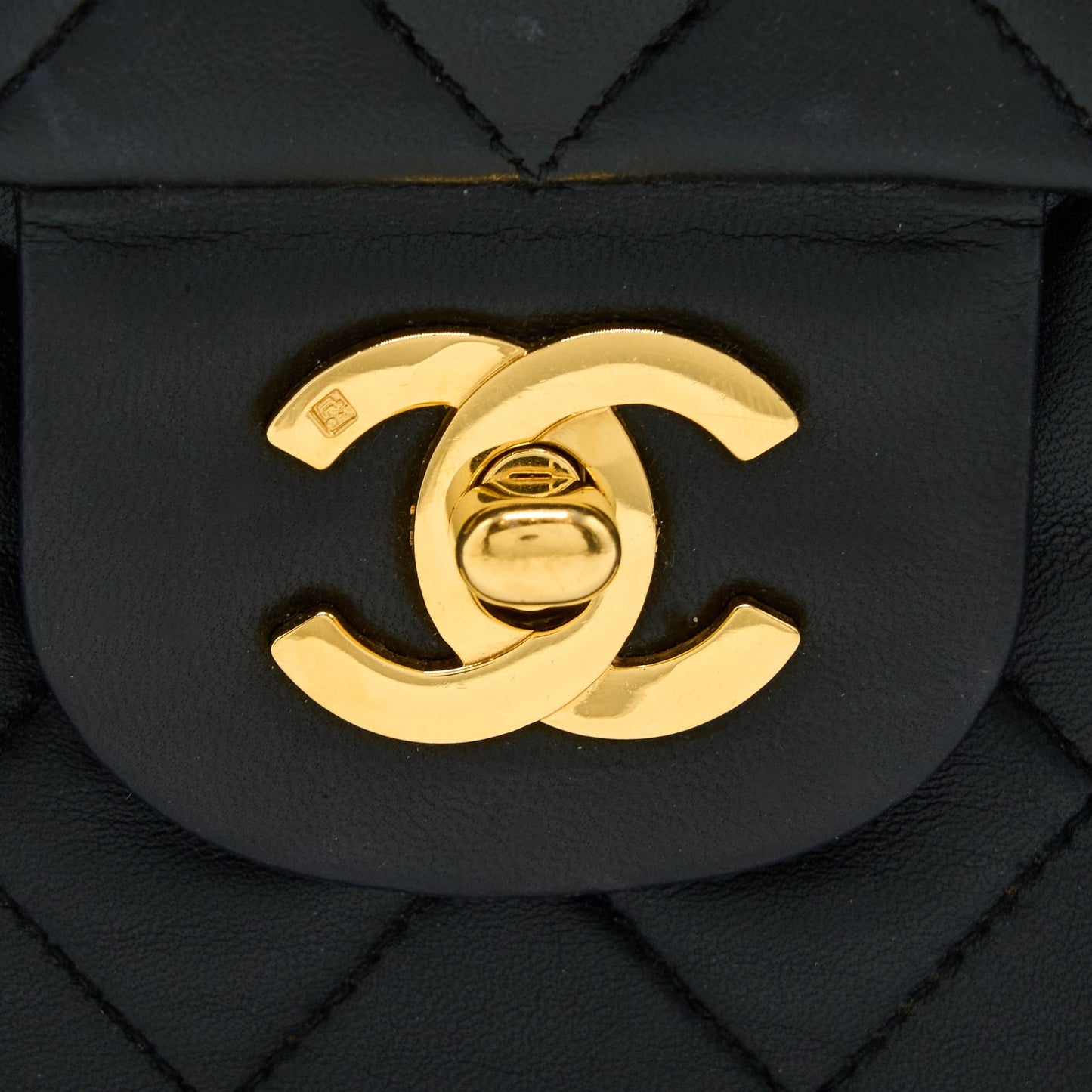 Chanel  Medium Flap Bag Lambskin Black