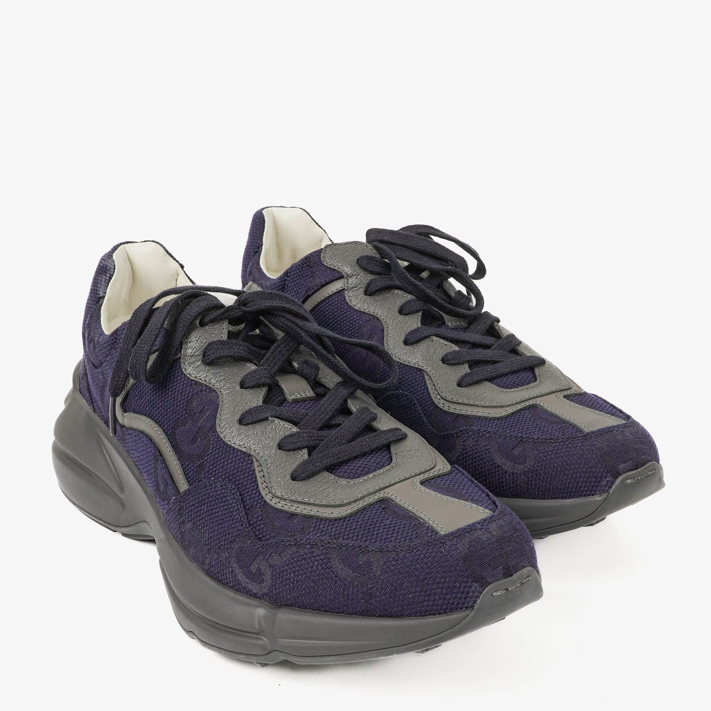 Gucci Rhyton Blue GG Supreme Sneakers