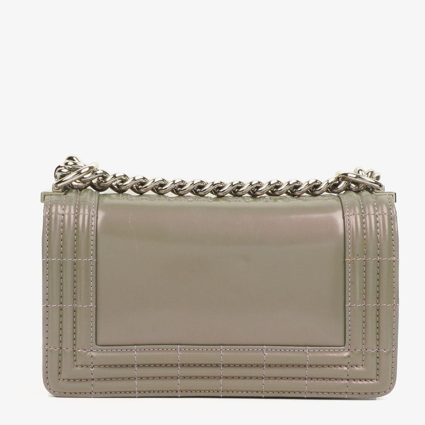 Chanel Light Purple Iridescent Glazed Calfskin Small Boy Flap Bag