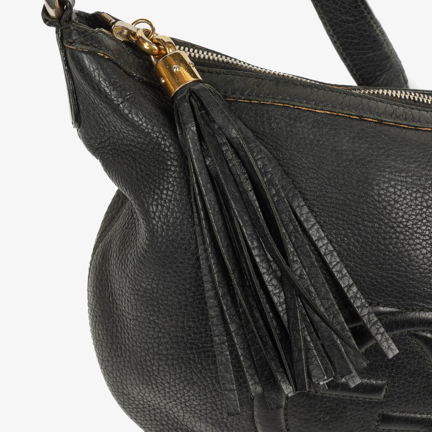 Gucci Soho Black Pebbled Leather Bag