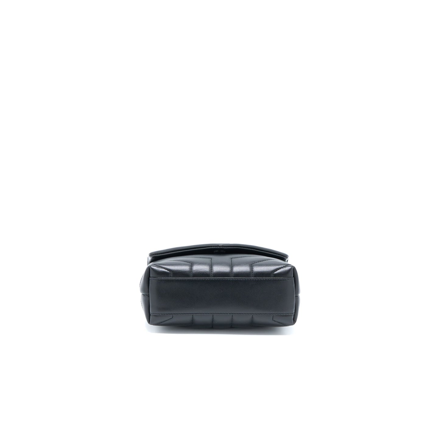 Saint Laurent LouLou Toy Strap Purse Calfskin Black
