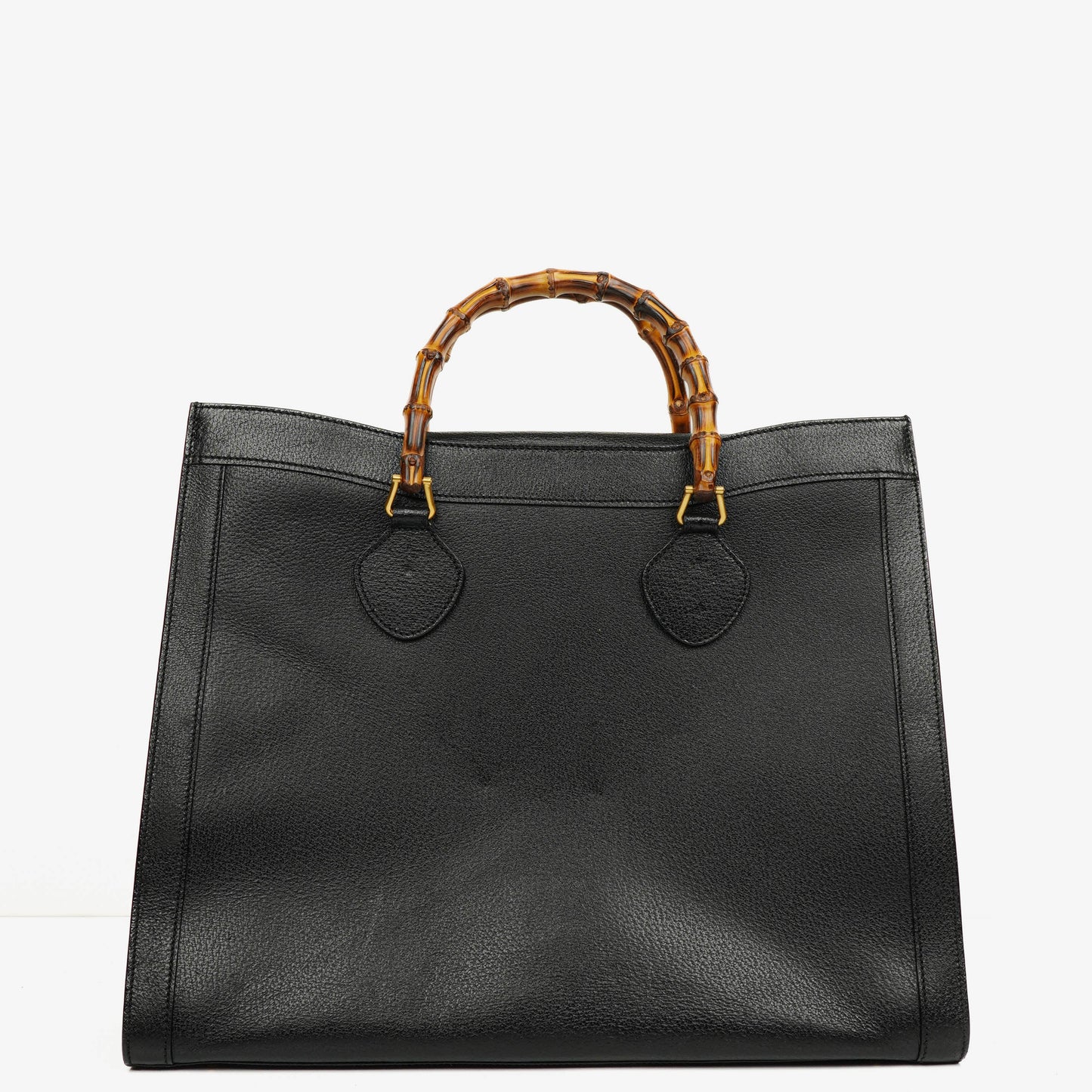 Gucci Vintage Diana Leather Bamboo Tote