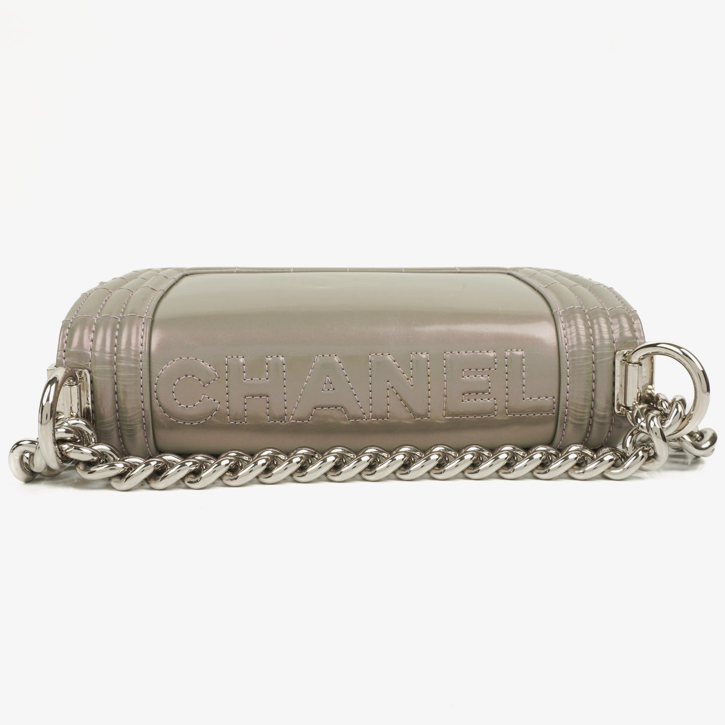 Chanel Light Purple Iridescent Glazed Calfskin Small Boy Flap Bag