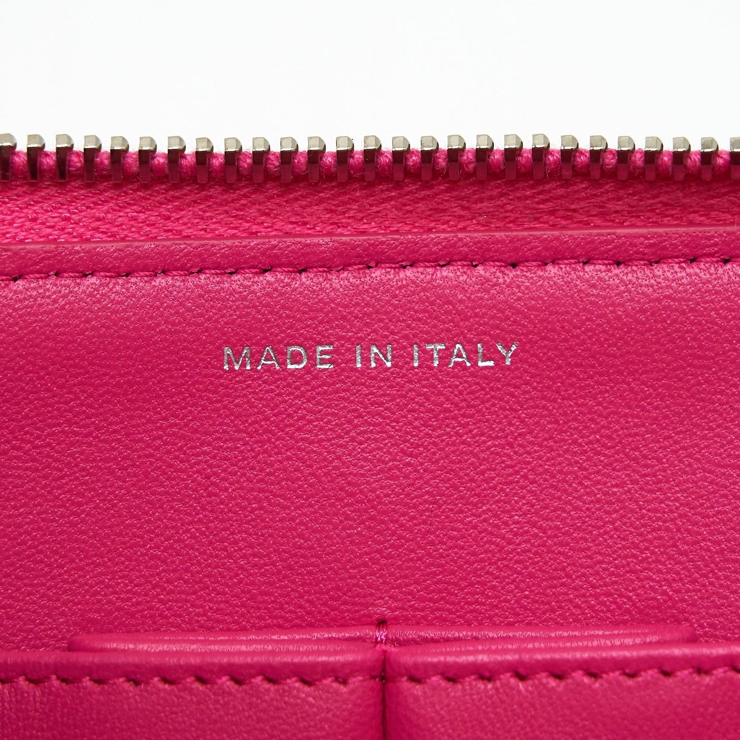 Chanel Quilted Zipper Clutch Lambskin Pink
