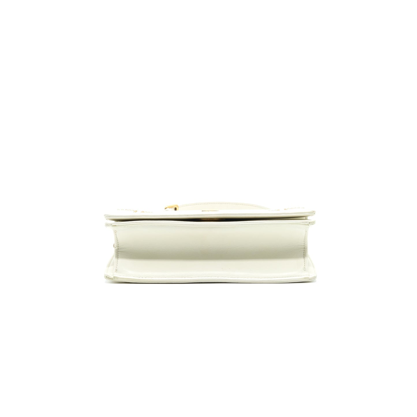 DIORAMA STUDDED LAMBSKIN SMALL WHITE