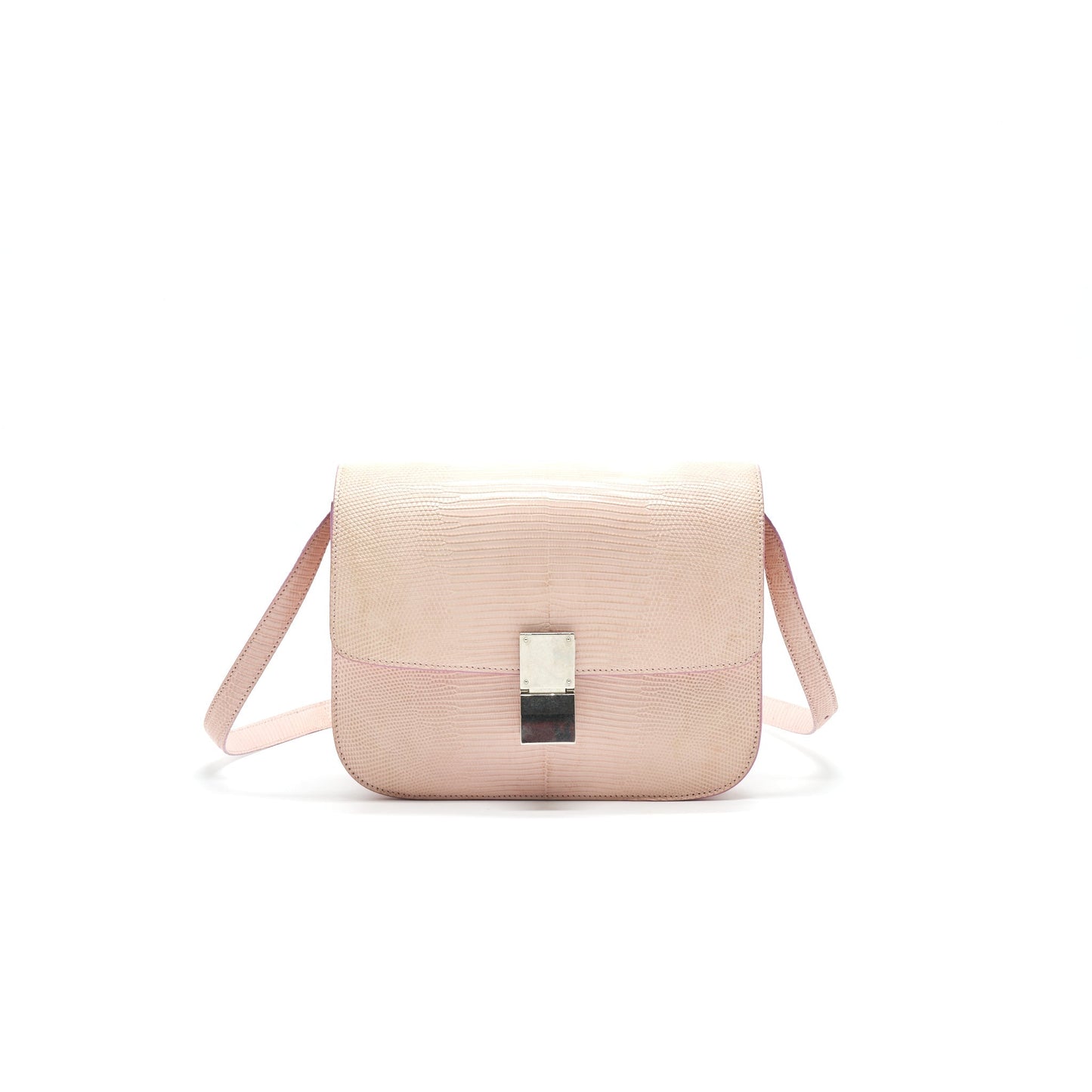 Celine Classic Purse in Lizard Light Pink
