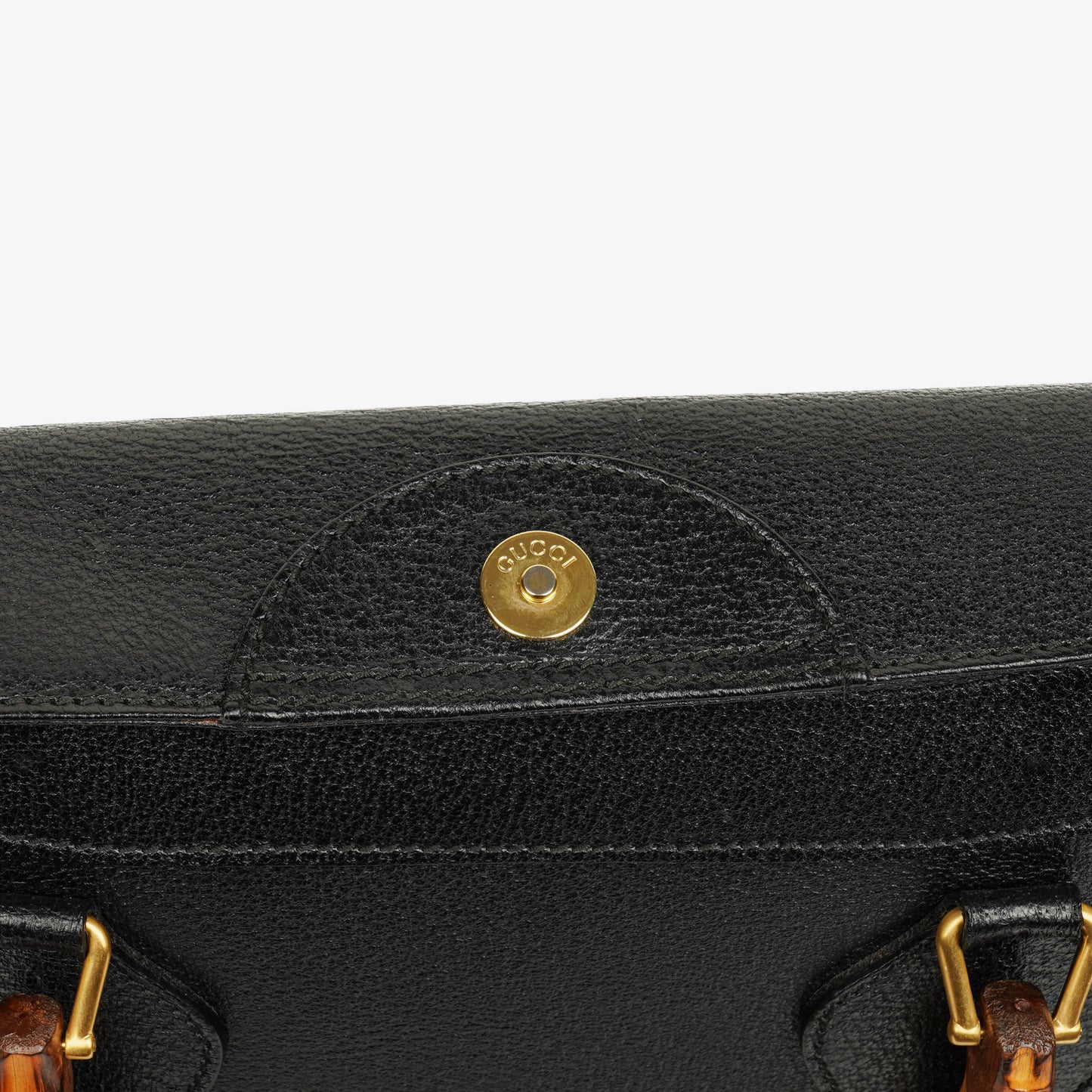 Gucci Vintage Diana Leather Bamboo Tote
