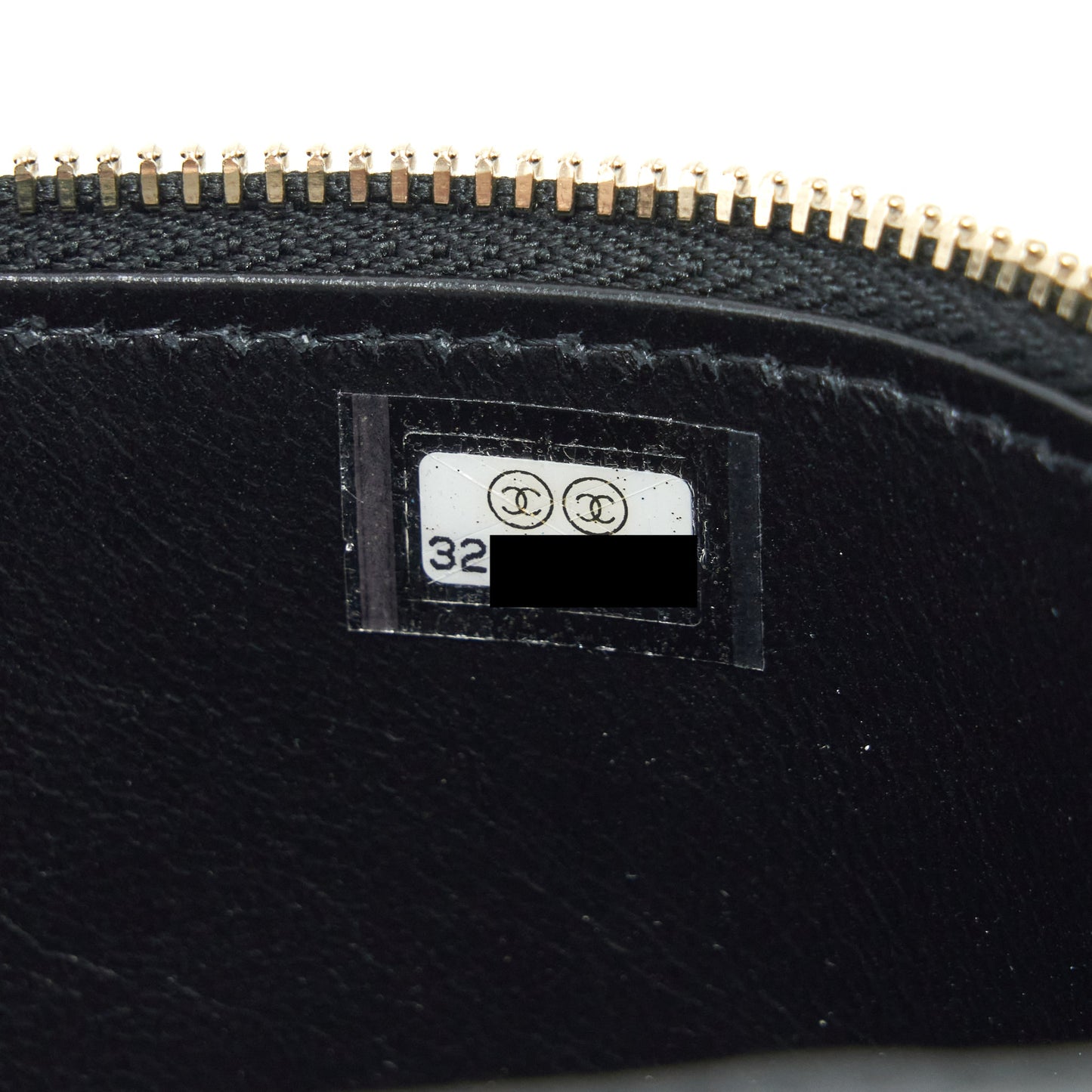 Chanel 22S Letter Top Handle Long Vanity With Chain Lambskin Black