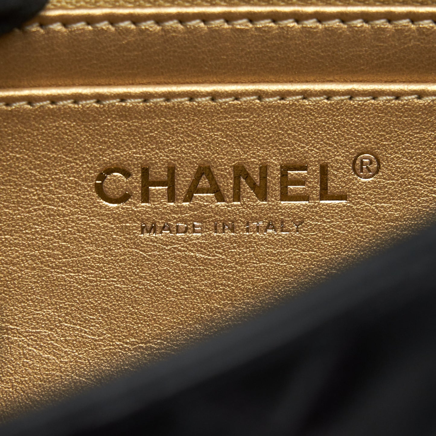 Chanel 22C pearl Crush Mini rectangular Flap Bag Lambskin Black