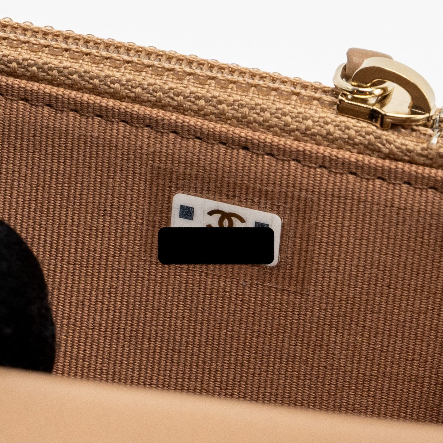 Chanel 22K gold pillar mini flap bag lambskin dark beige  (Microchip)