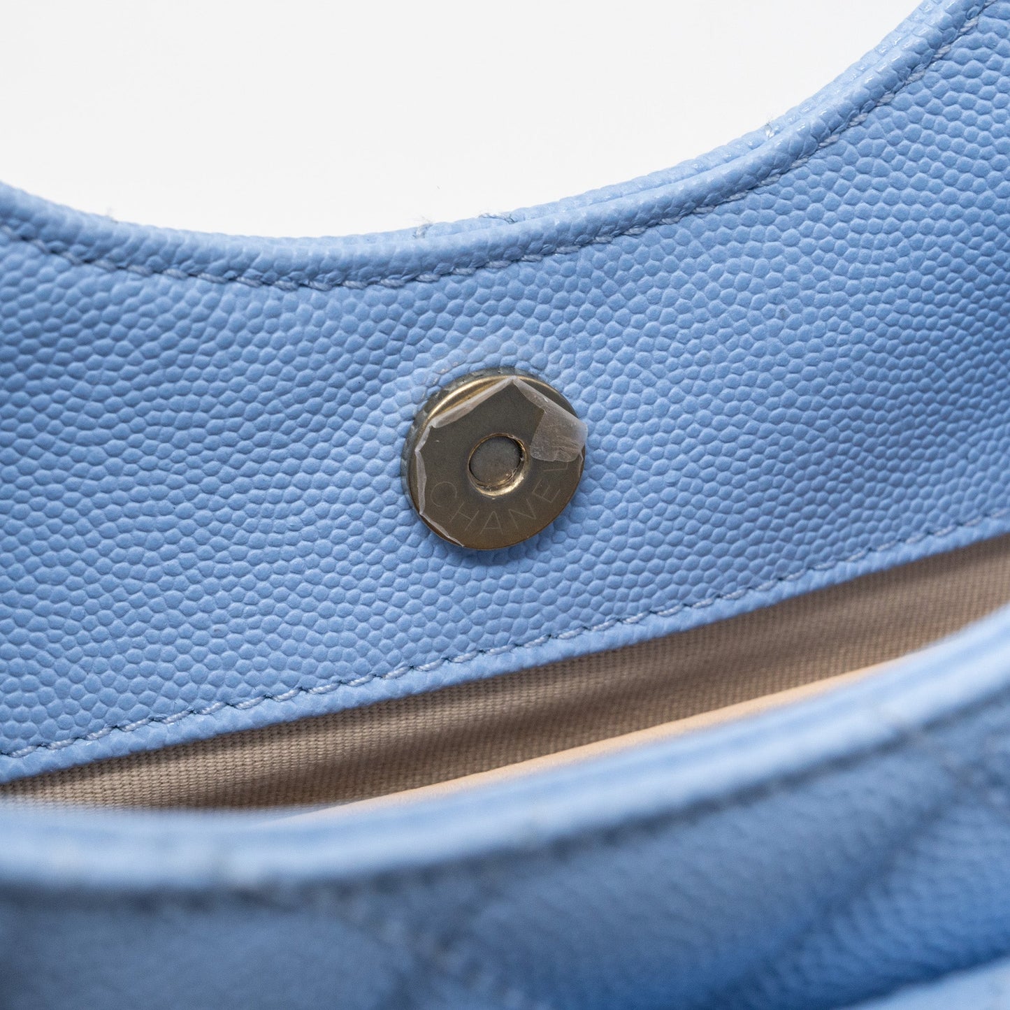 Chanel 23c Small Hobo Bag Caviar Light Blue (Microchip)