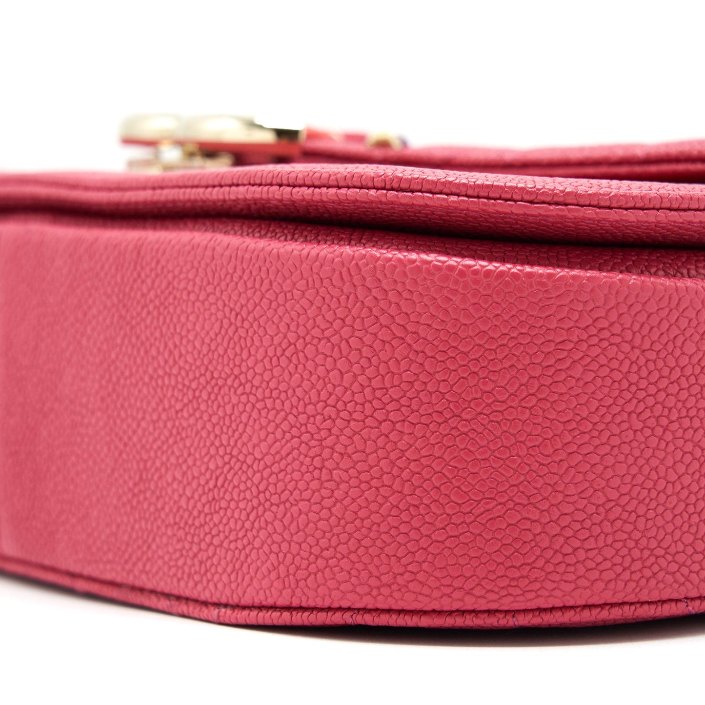 Chanel Messenger Crossbody Bag Caviar Red