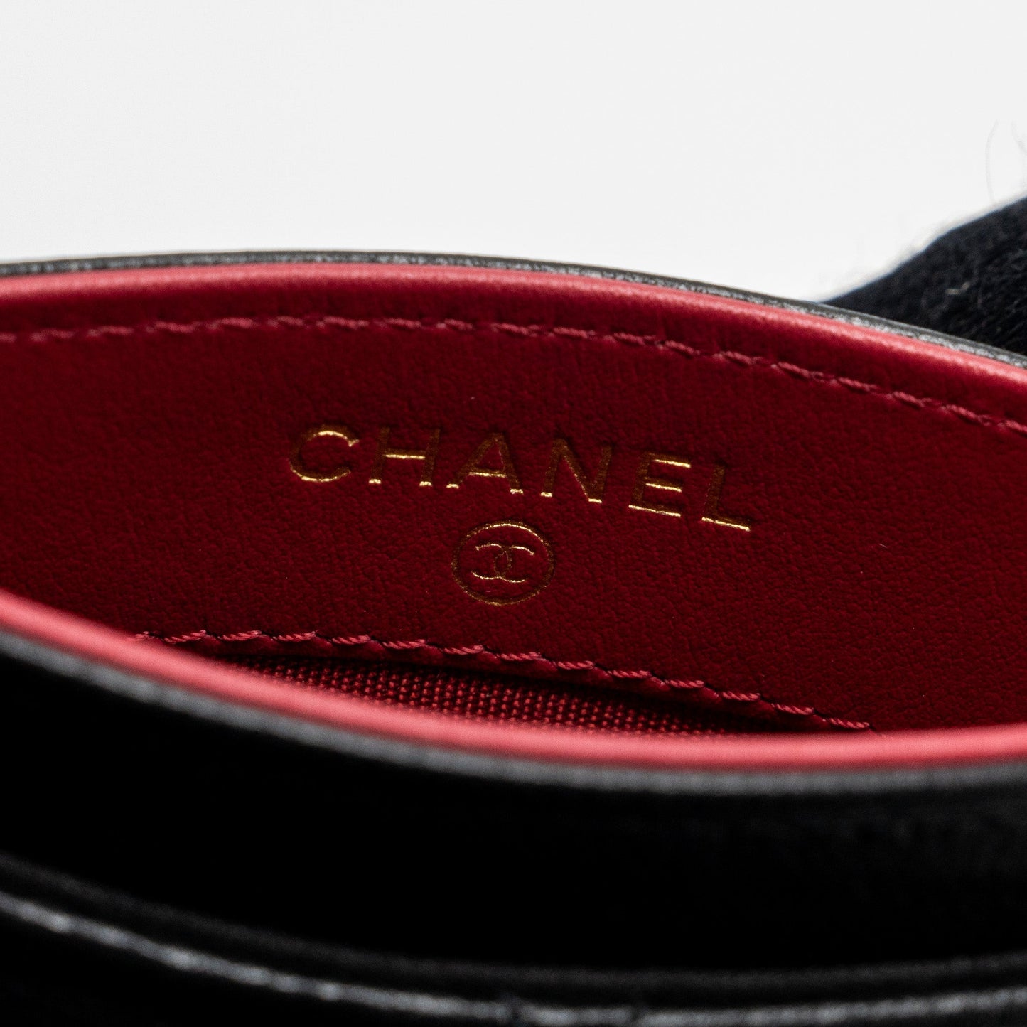Chanel 19 Cardholder Lambskin Black