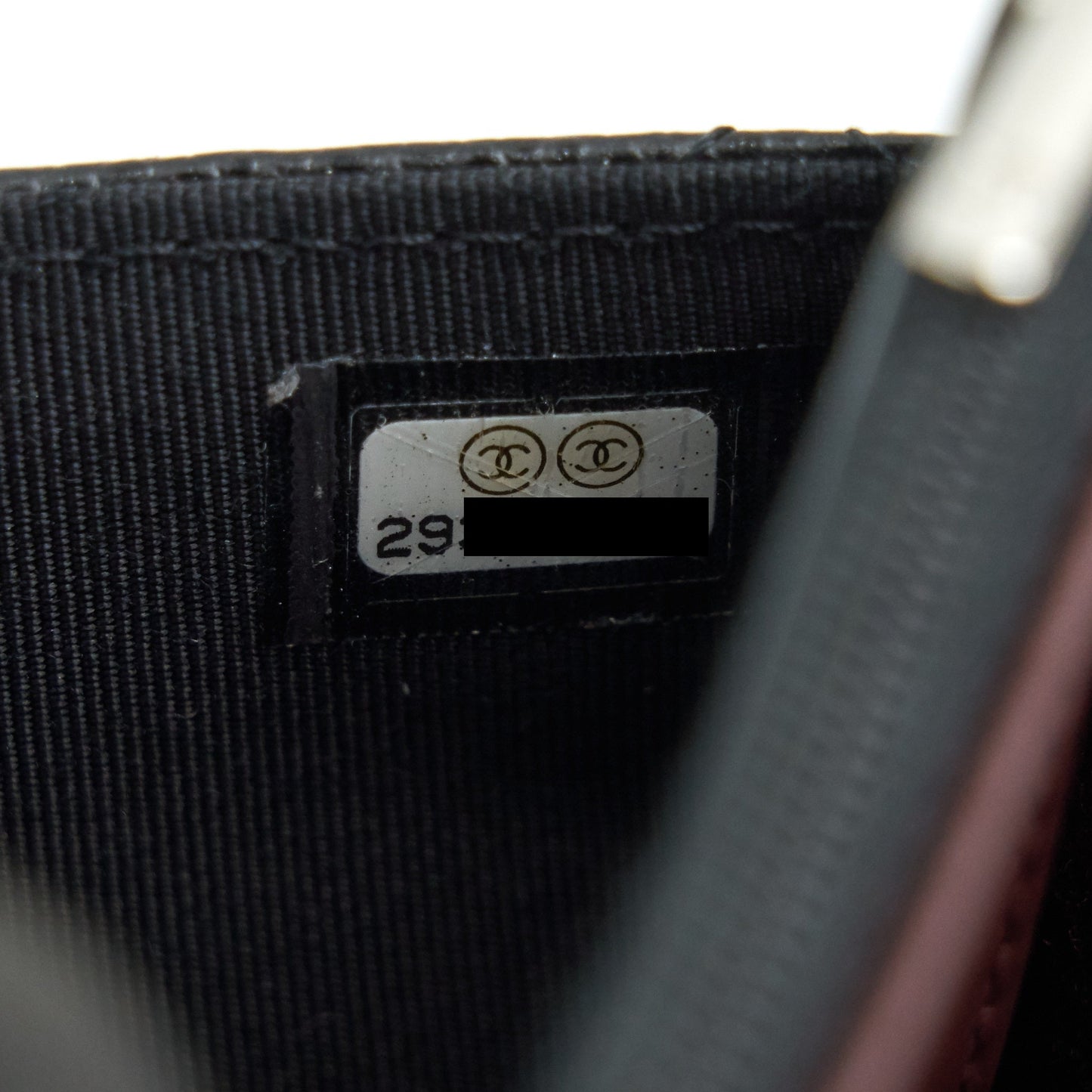 Chanel Wallet on Chain WOC in Caviar