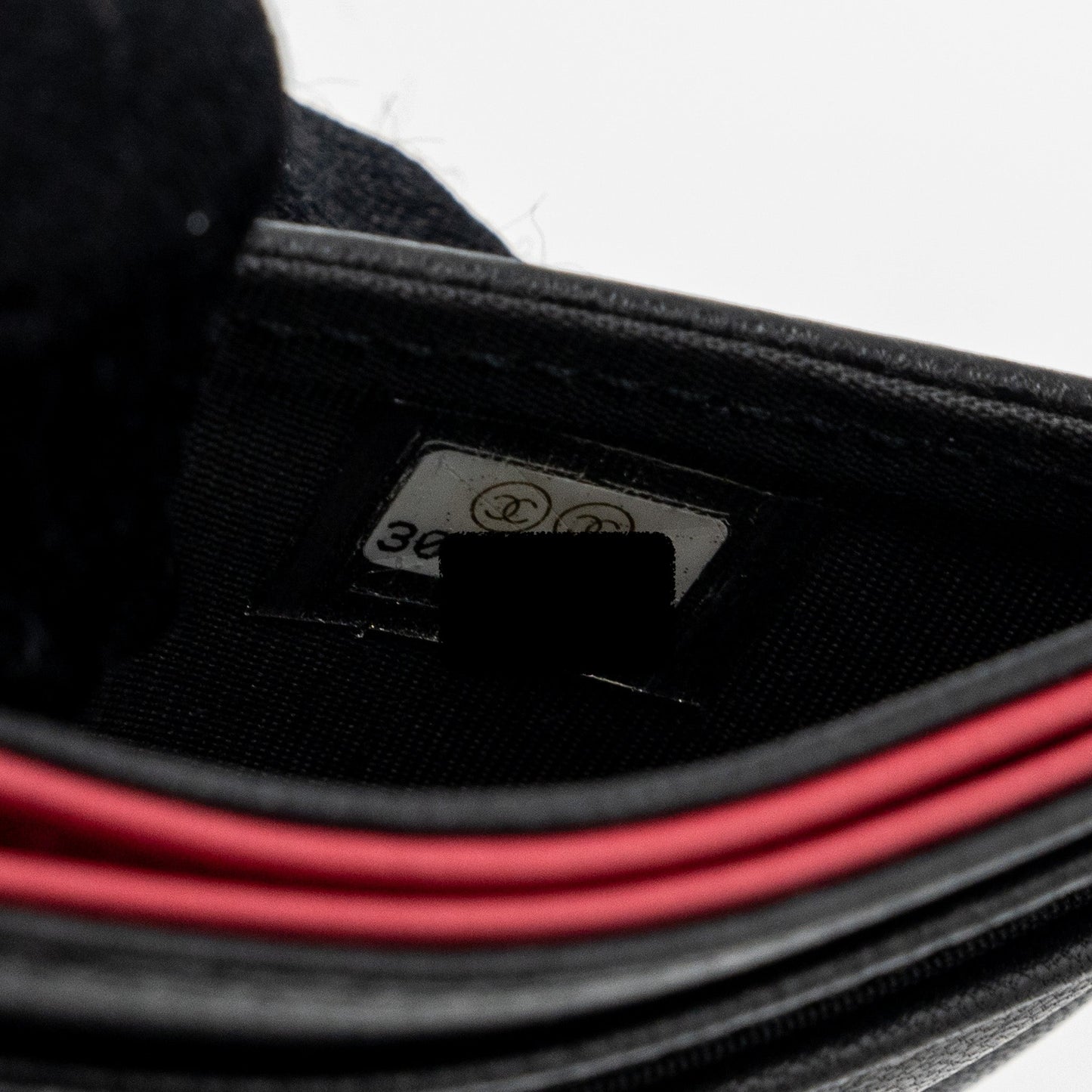 Chanel 19 Cardholder Lambskin Black