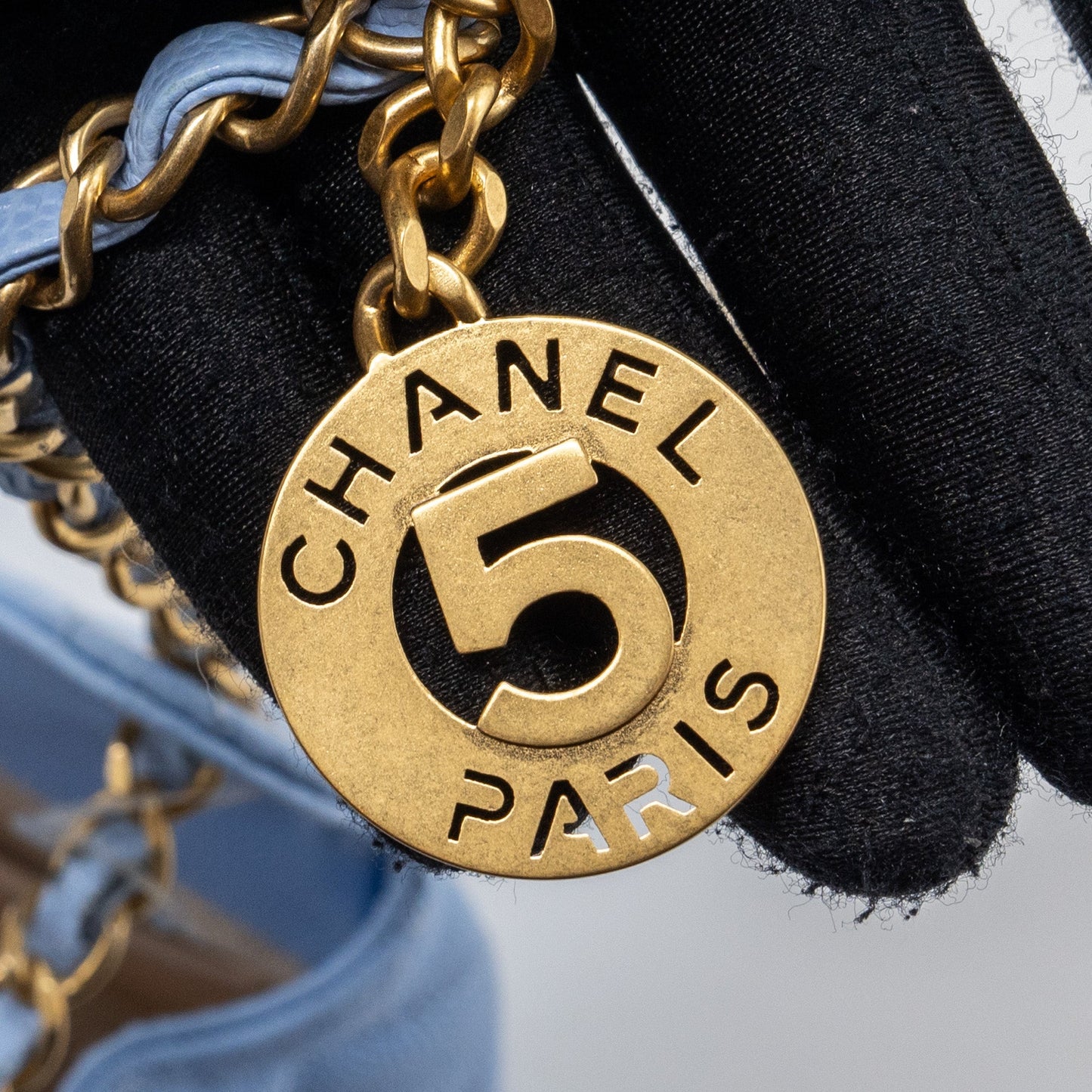 Chanel 23c Small Hobo Bag Caviar Light Blue (Microchip)