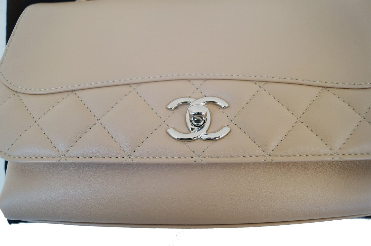 Rare CHANEL Classic Quilted Leather Double Chain CC Shoulder Bag