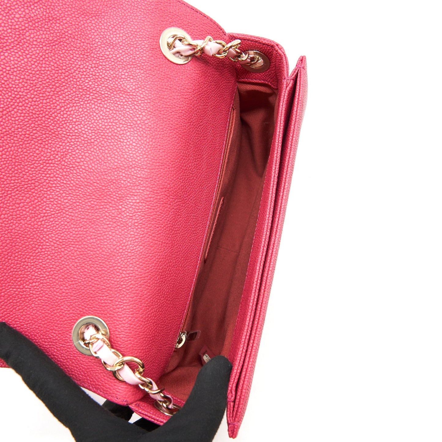 Chanel Messenger Crossbody Bag Caviar Red