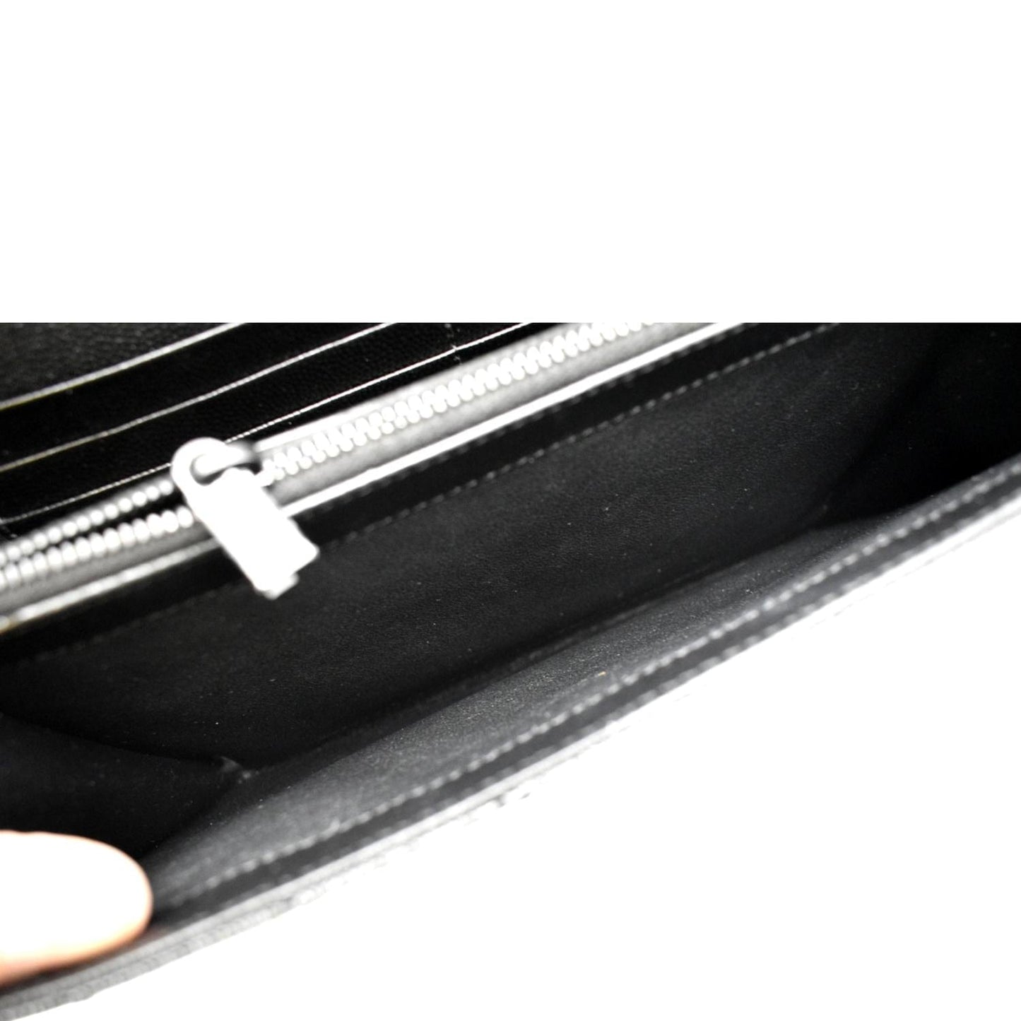 YVES SAINT LAURENT Cassandre Matelasse Chain Wallet Crossbody Bag Black