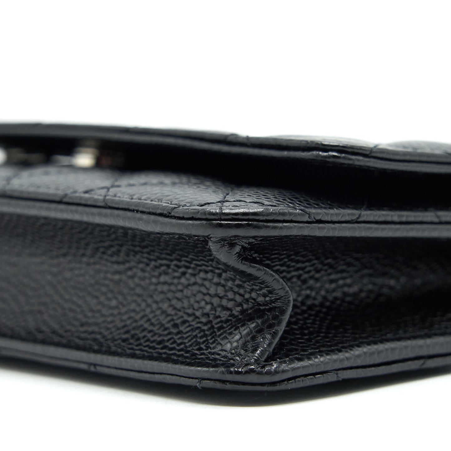 Chanel Wallet on Chain WOC in Caviar
