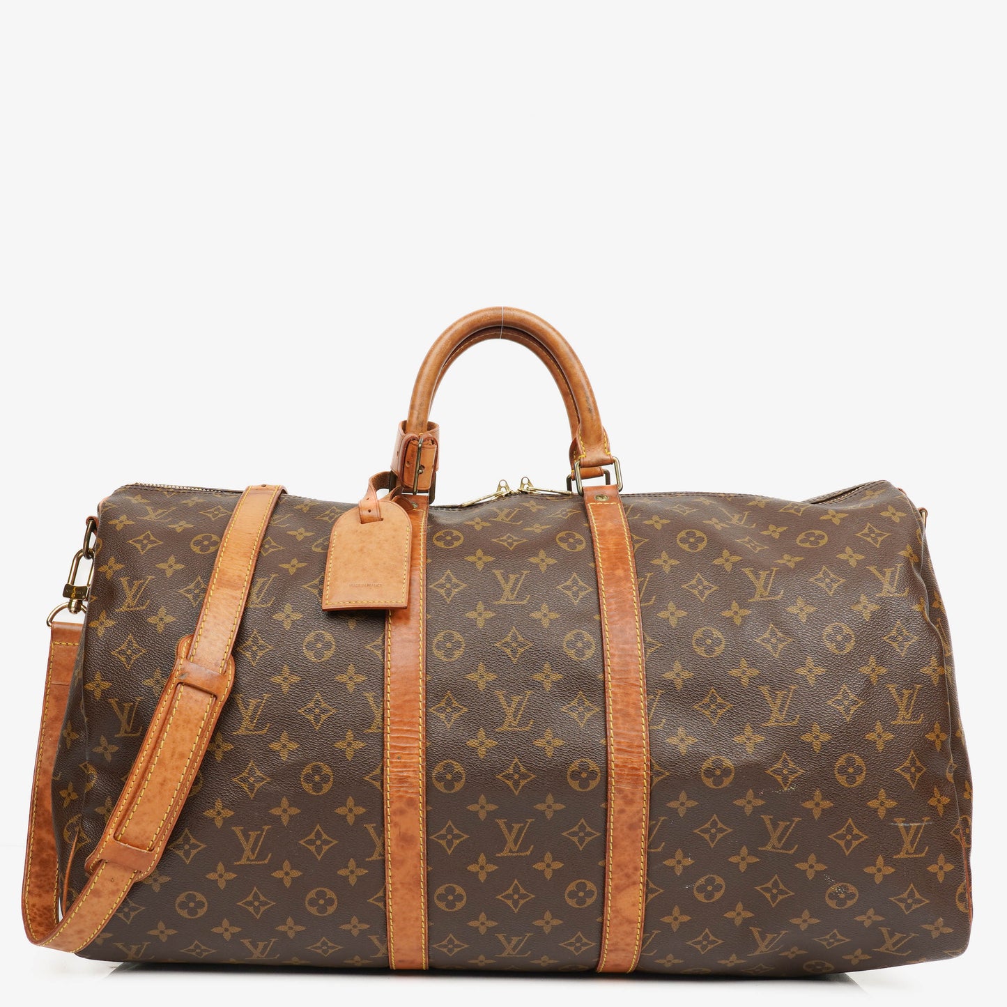 Louis Vuitton Keepall 55 Bandoulière Monogram Canvas Travel Bag