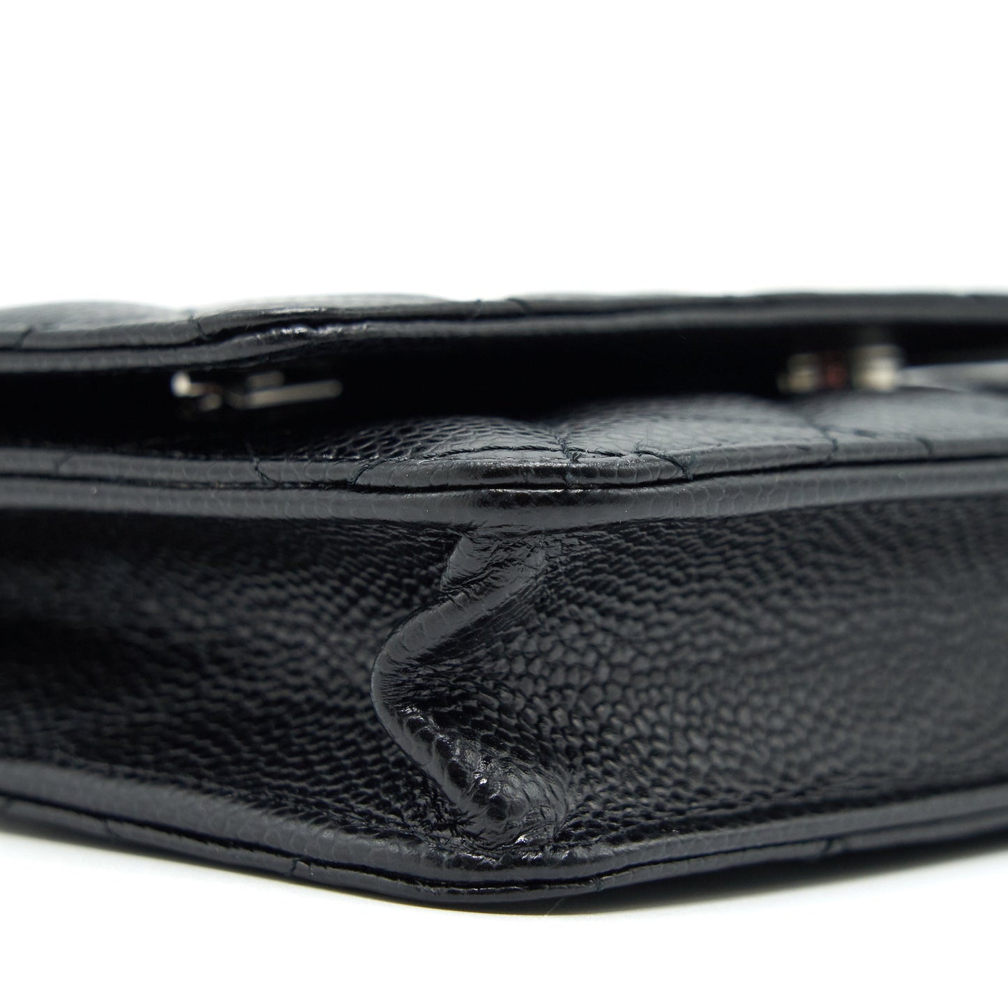 Chanel Wallet on Chain WOC in Caviar