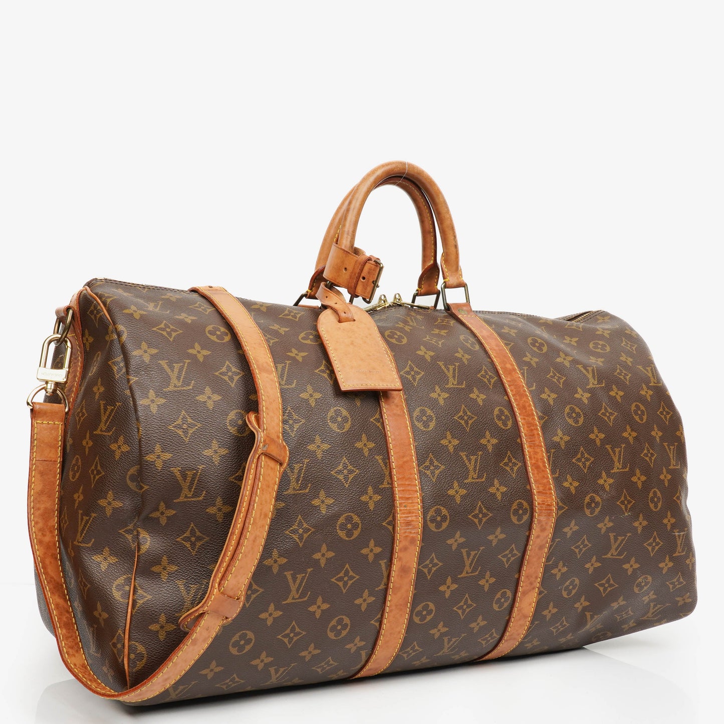 Louis Vuitton Keepall 55 Bandoulière Monogram Canvas Travel Bag