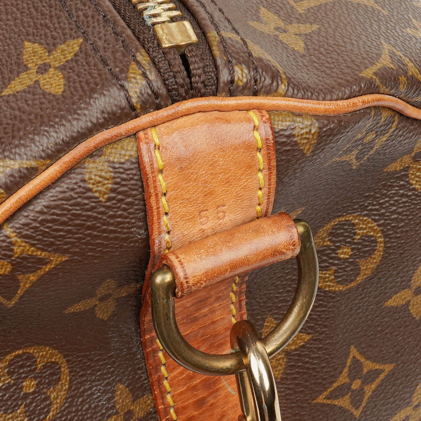 Louis Vuitton Keepall 55 Bandoulière Monogram Canvas Travel Bag