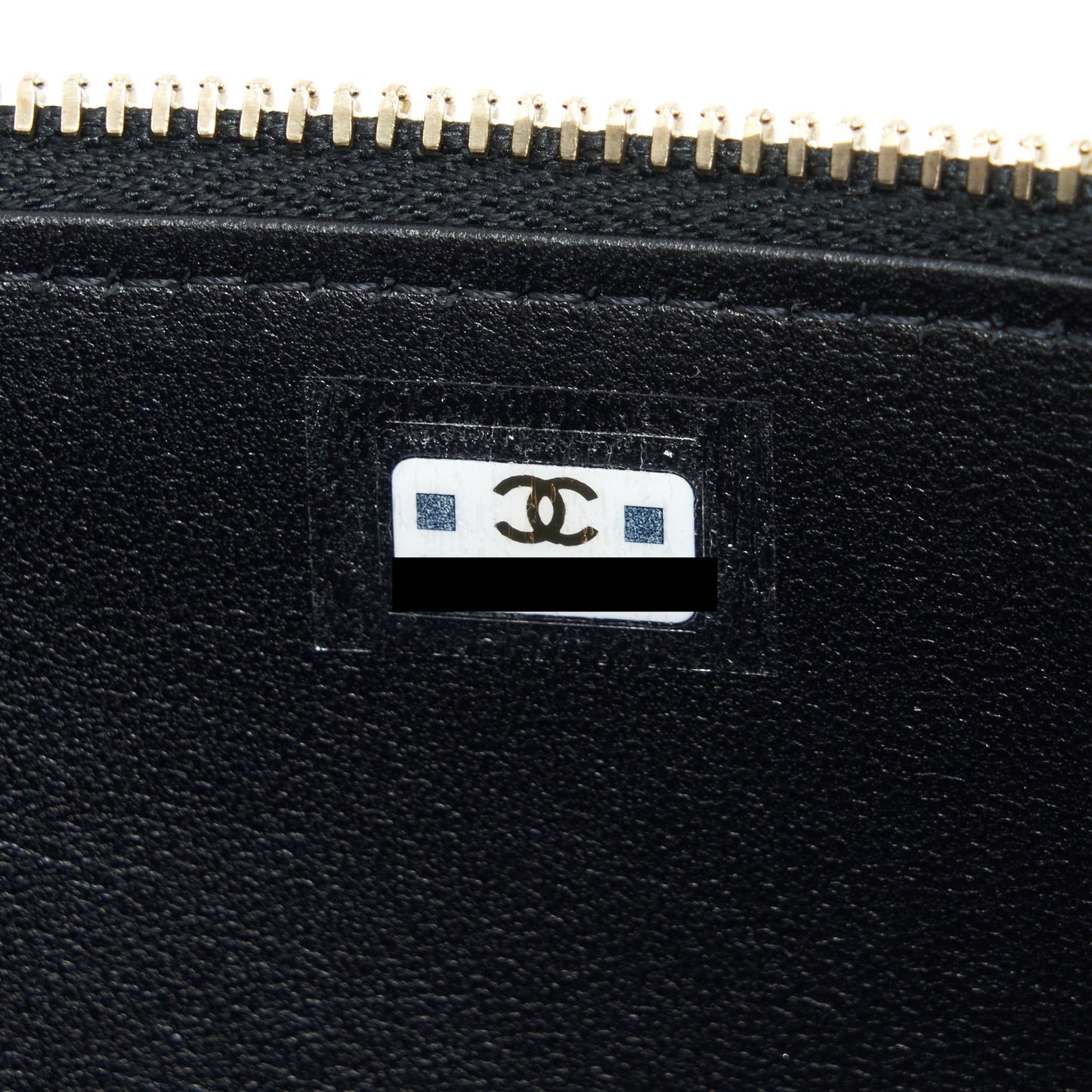 Chanel 22A Mini Top Handle Long Vanity With Chain Lambskin Black L (Microchip)