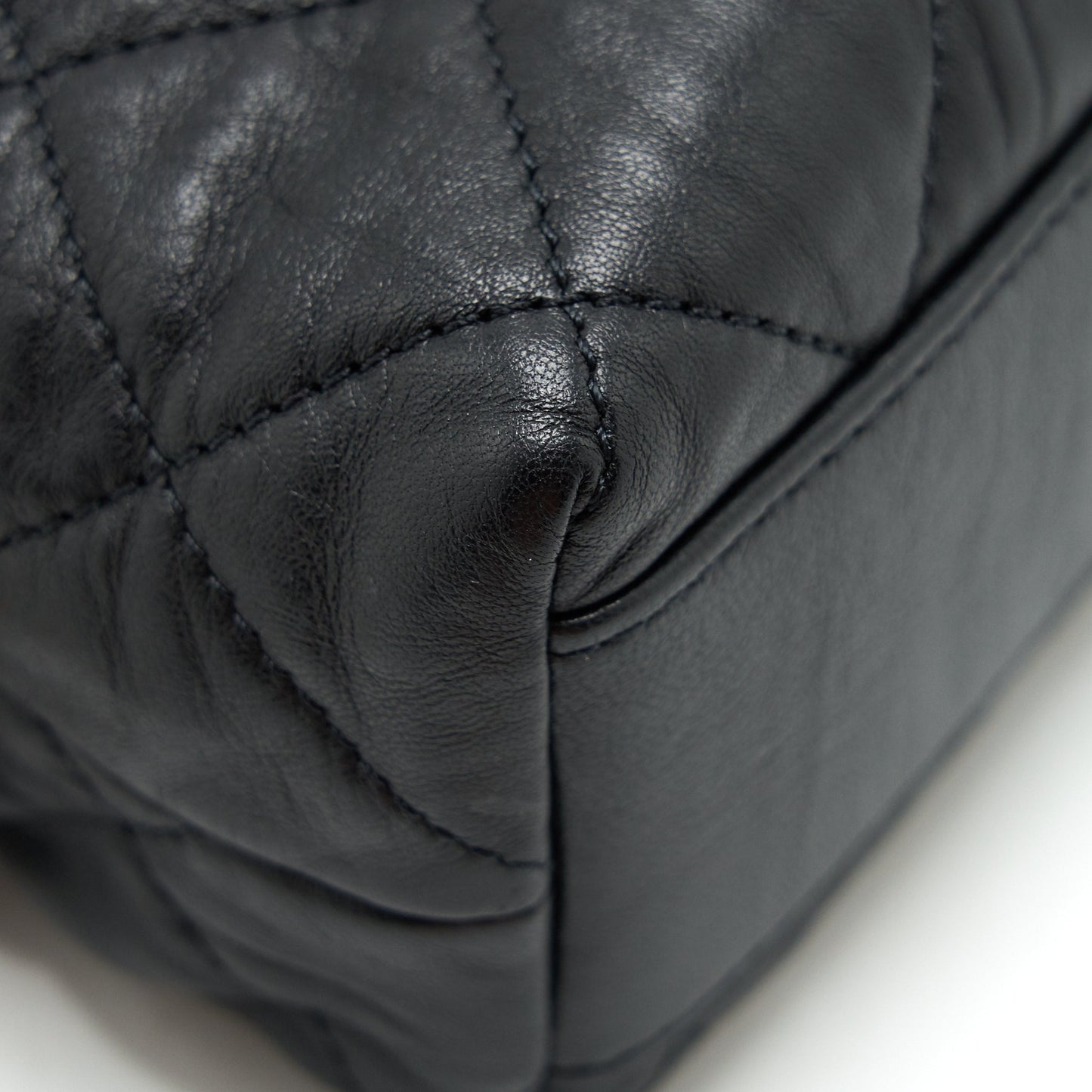 Chanel Small CC Wrapped Strap Bag Lambskin Black In Crumpled