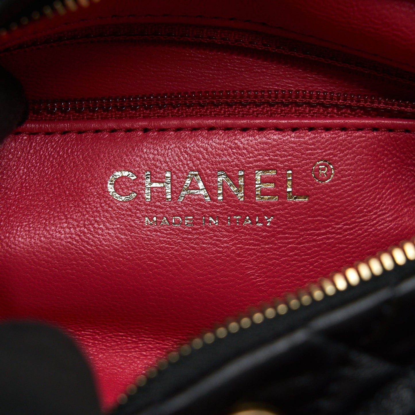 Chanel Small CC Wrapped Strap Bag Lambskin Black In Crumpled