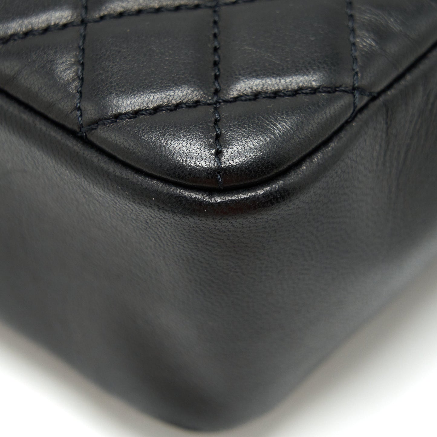 Chanel Westminster Shoulder Bag Lambskin Black L