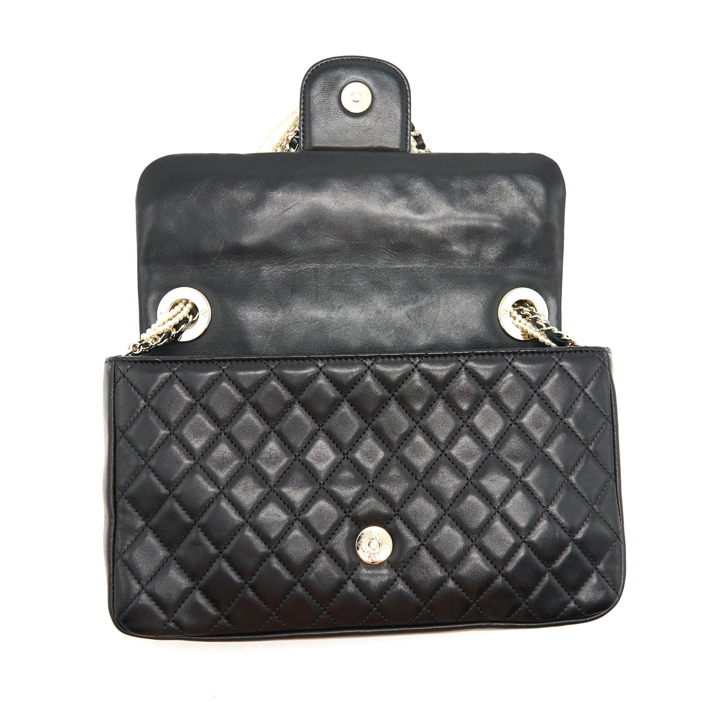 Chanel Westminster Shoulder Bag Lambskin Black L