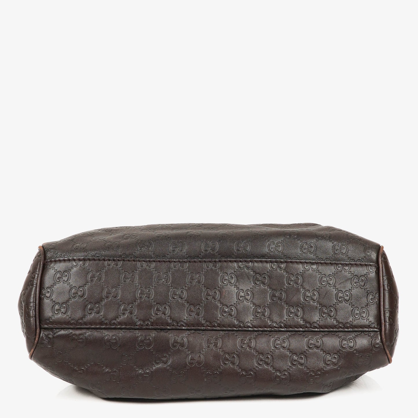 Gucci Guccissima Dark Brown Leather Sukey Hobo Bag