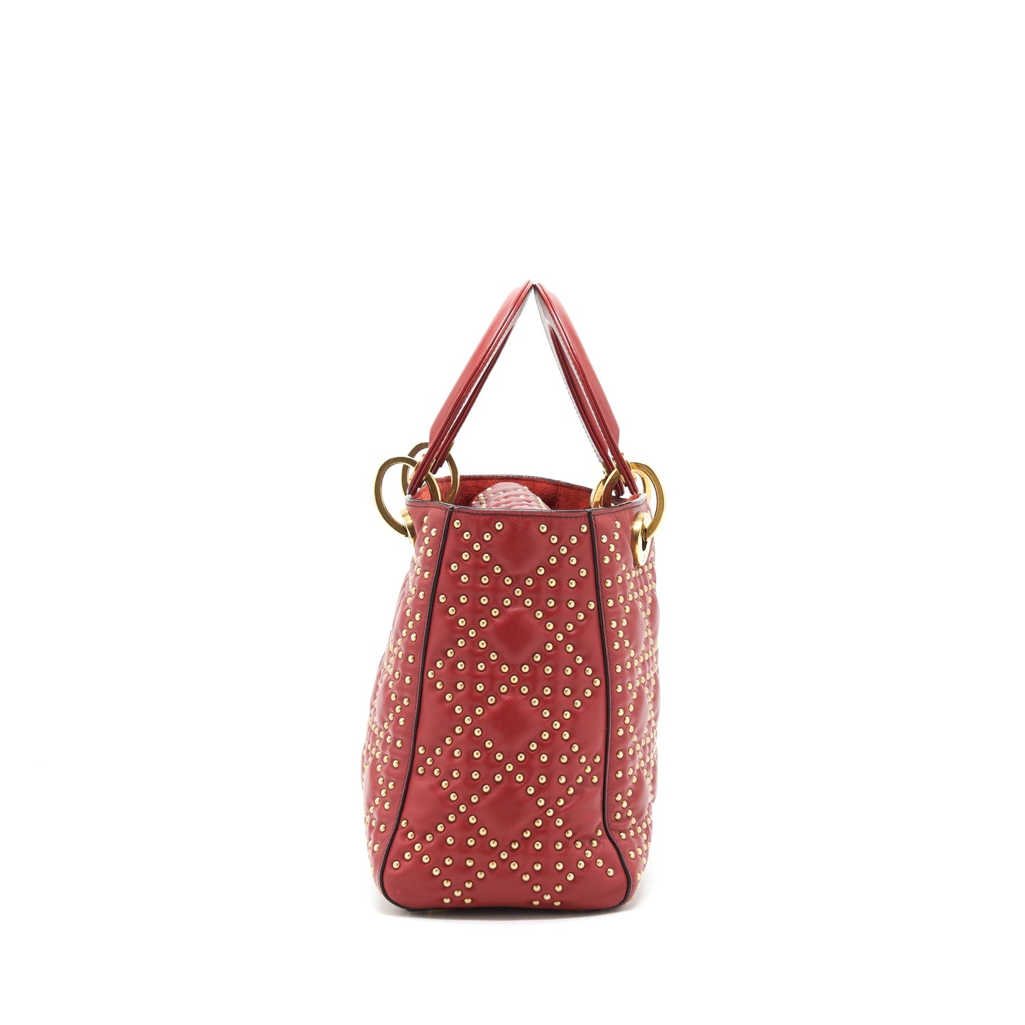Dior Studded lady Dior Red
