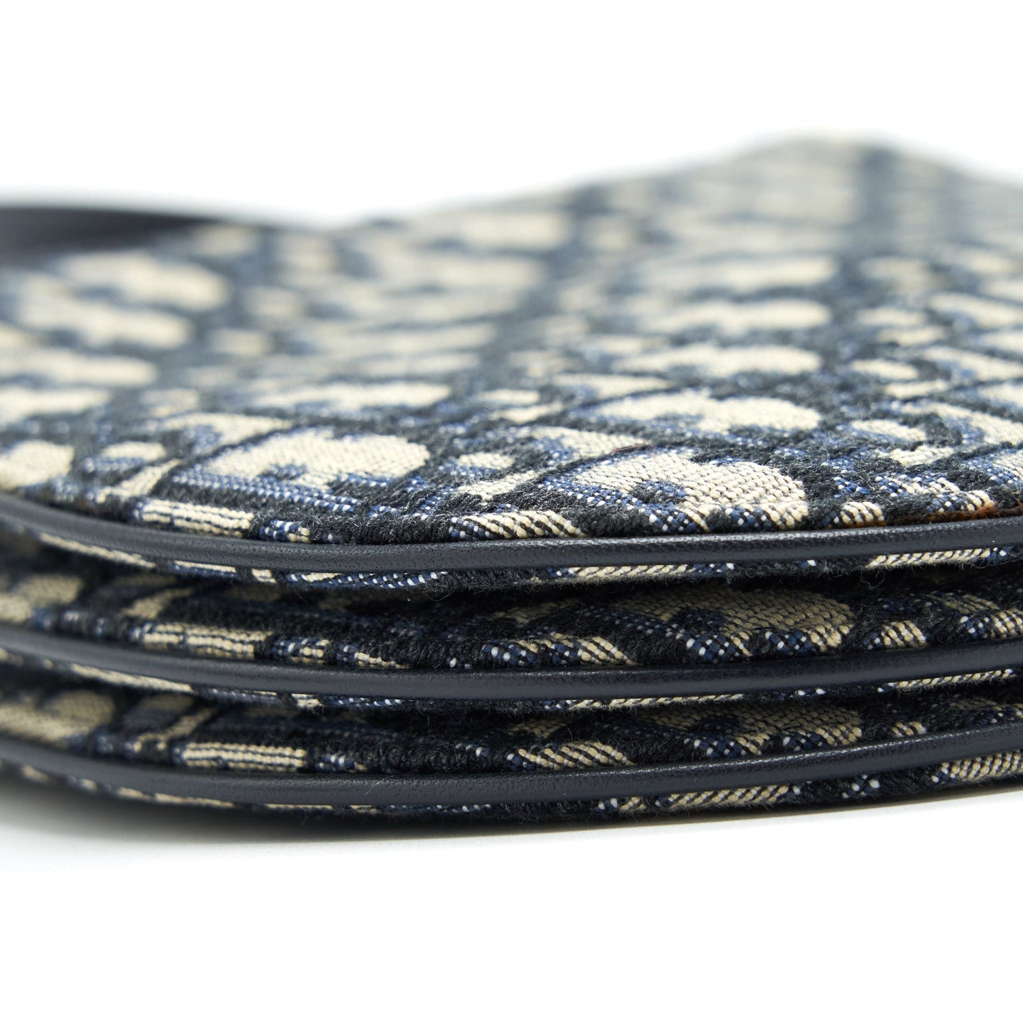 Dior Saddle Pouch Blue Oblique Canvas