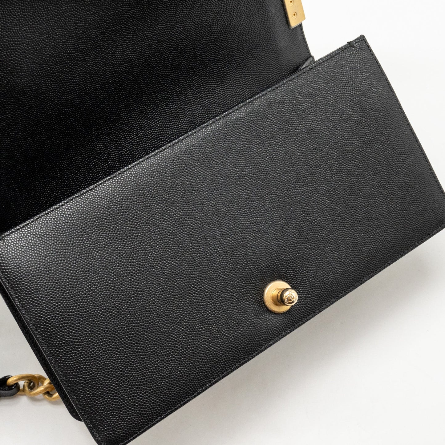 CHANEL Medium Boy Bag Caviar Black