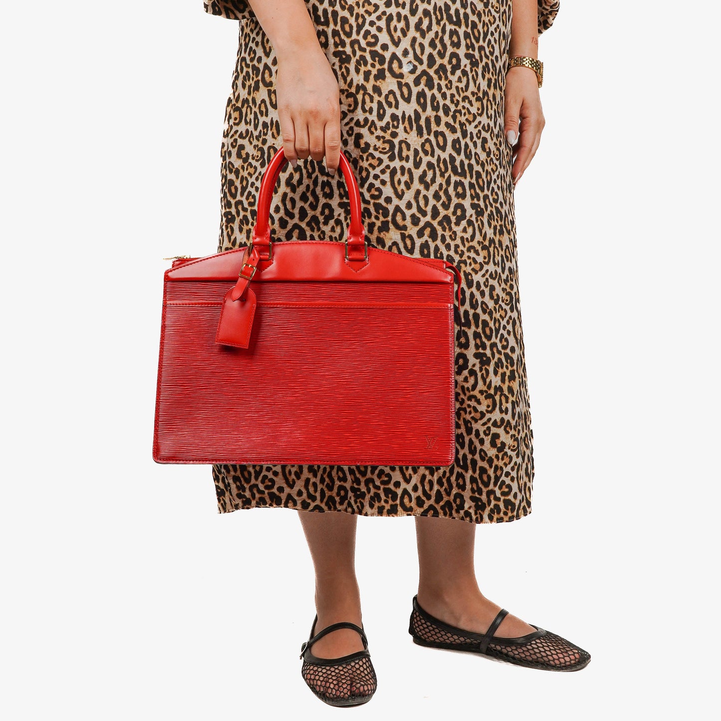 Louis Vuitton Riviera Red EPI Leather Shouder Bag