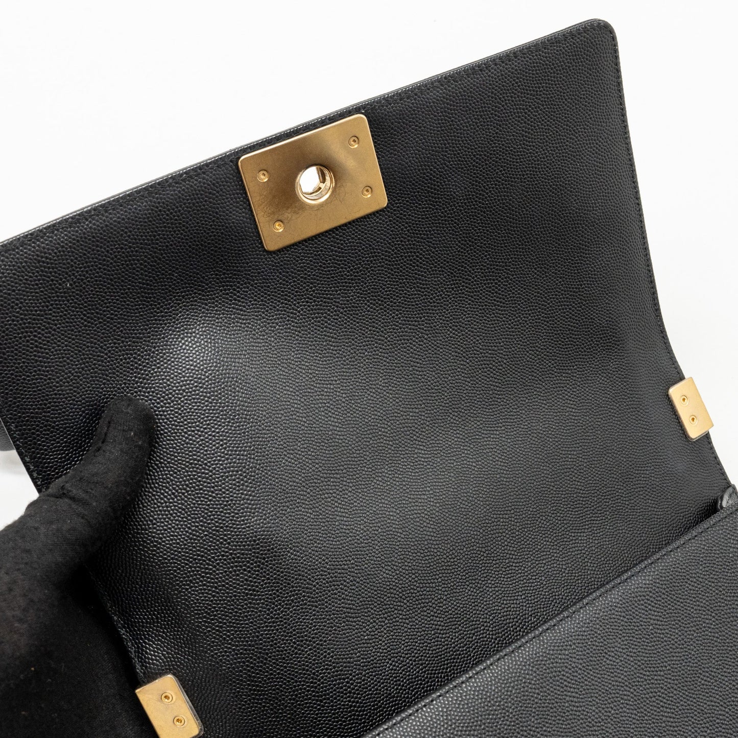 CHANEL Medium Boy Bag Caviar Black