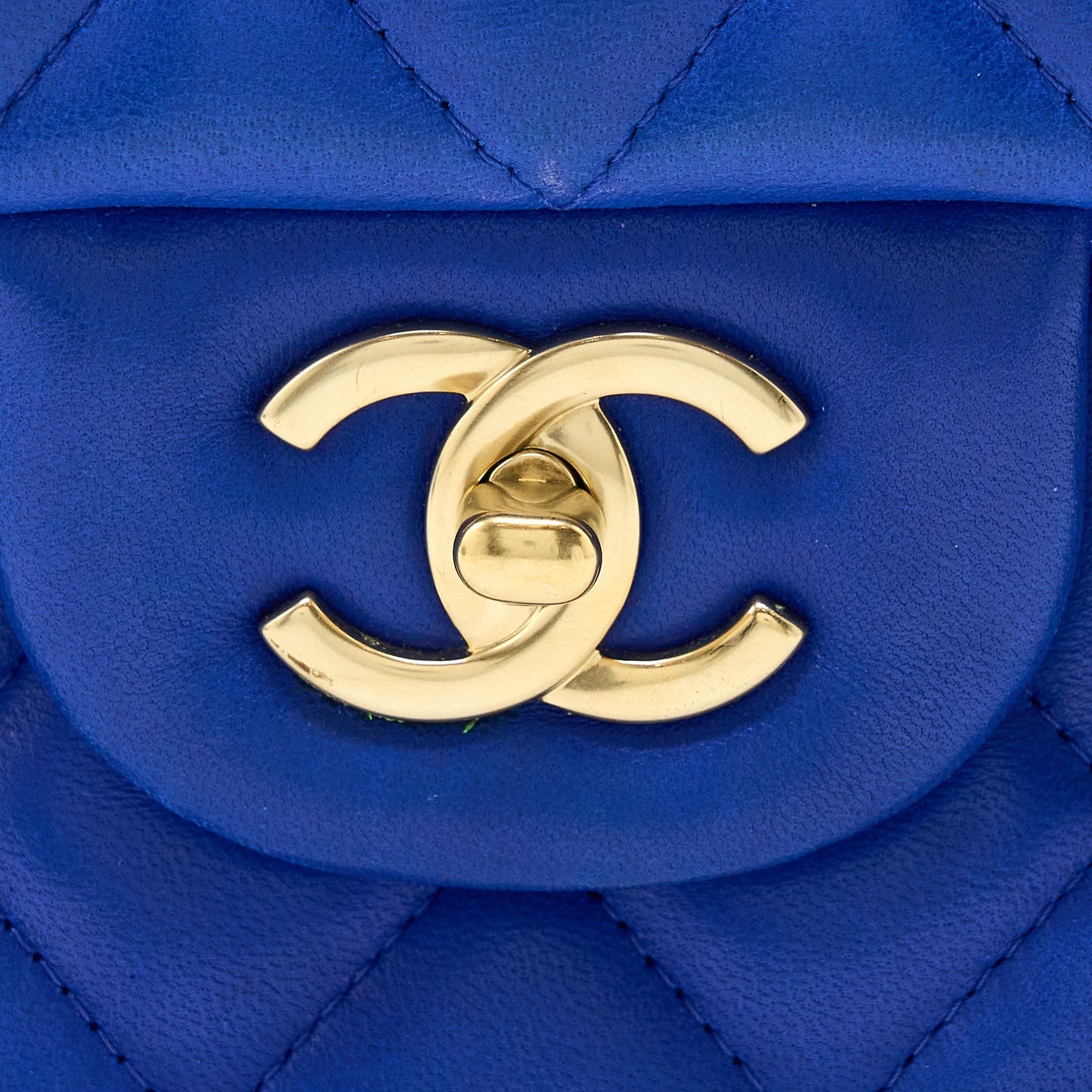 Chanel Jumbo Classic Double Flap Bag Lambskin Blue Brushed