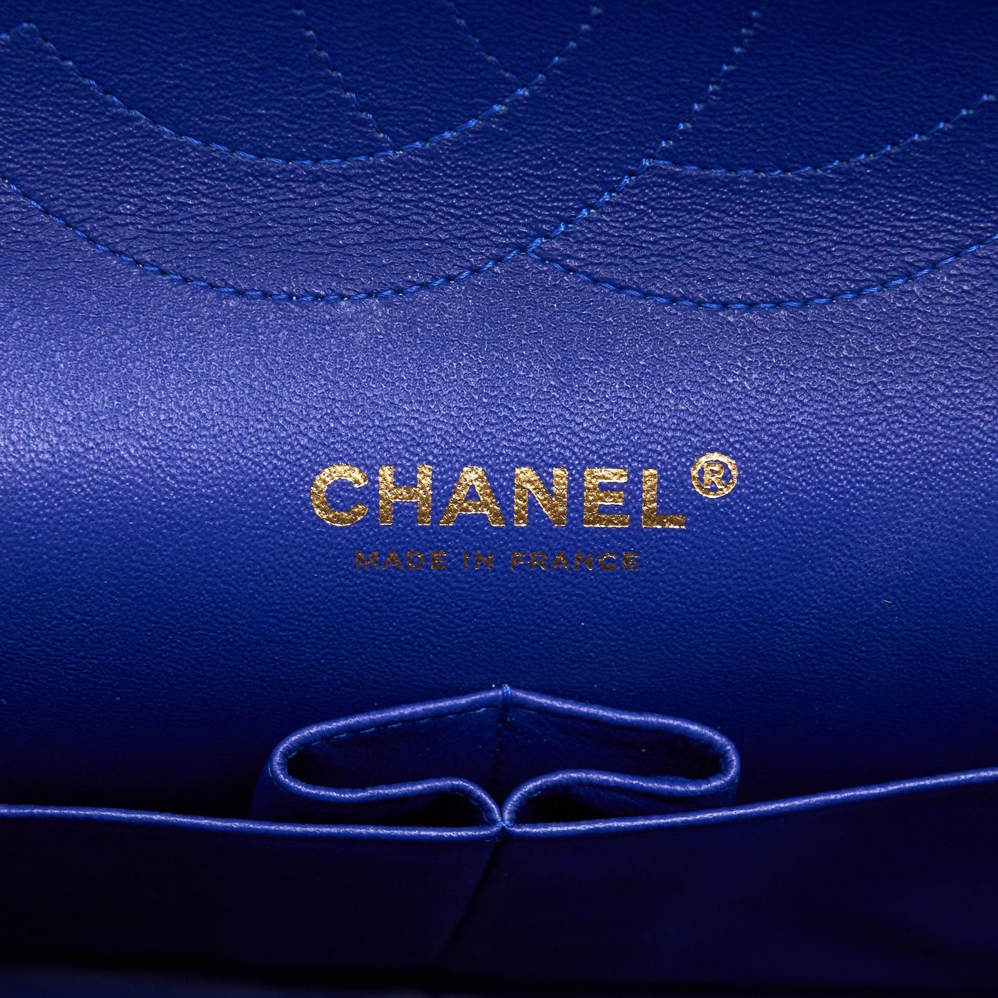 Chanel Jumbo Classic Double Flap Bag Lambskin Blue Brushed