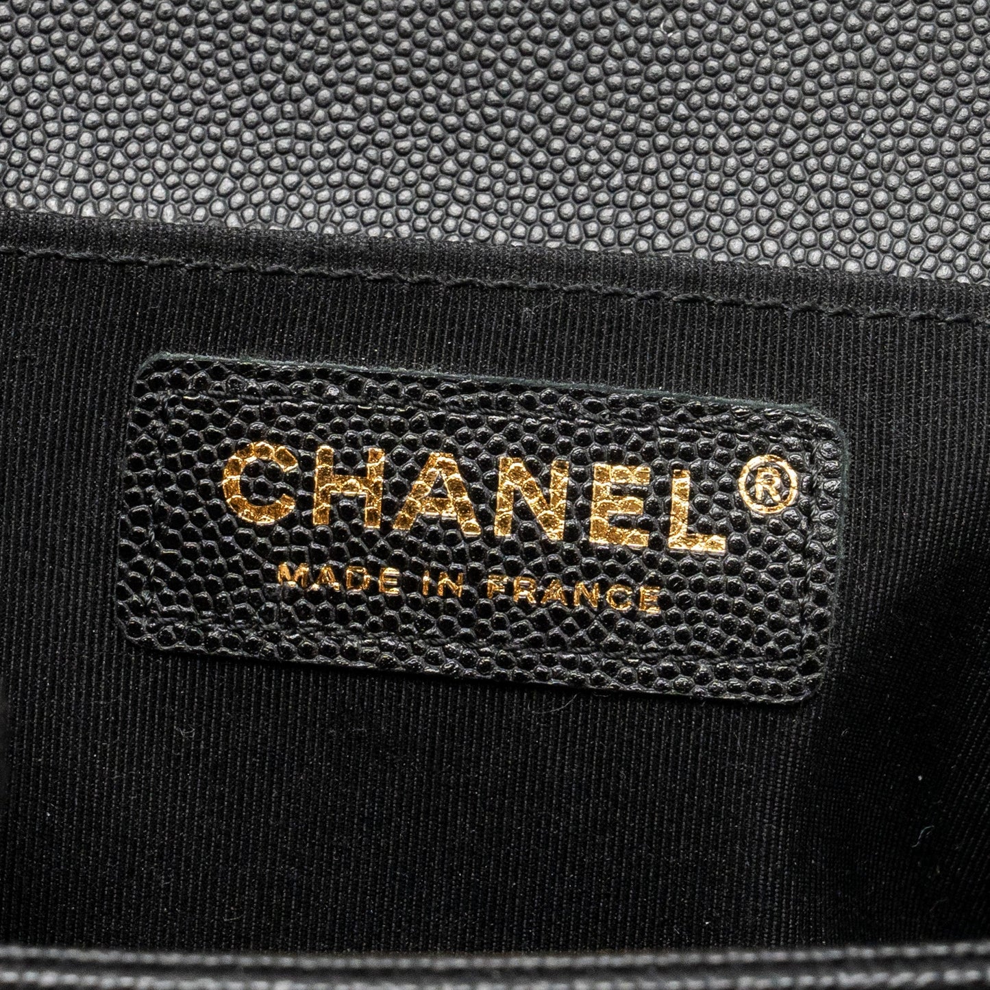 CHANEL Medium Boy Bag Caviar Black