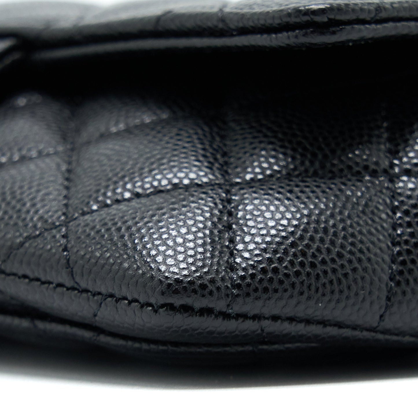 Chanel Flap Glasses Case with Chain Caviar Black