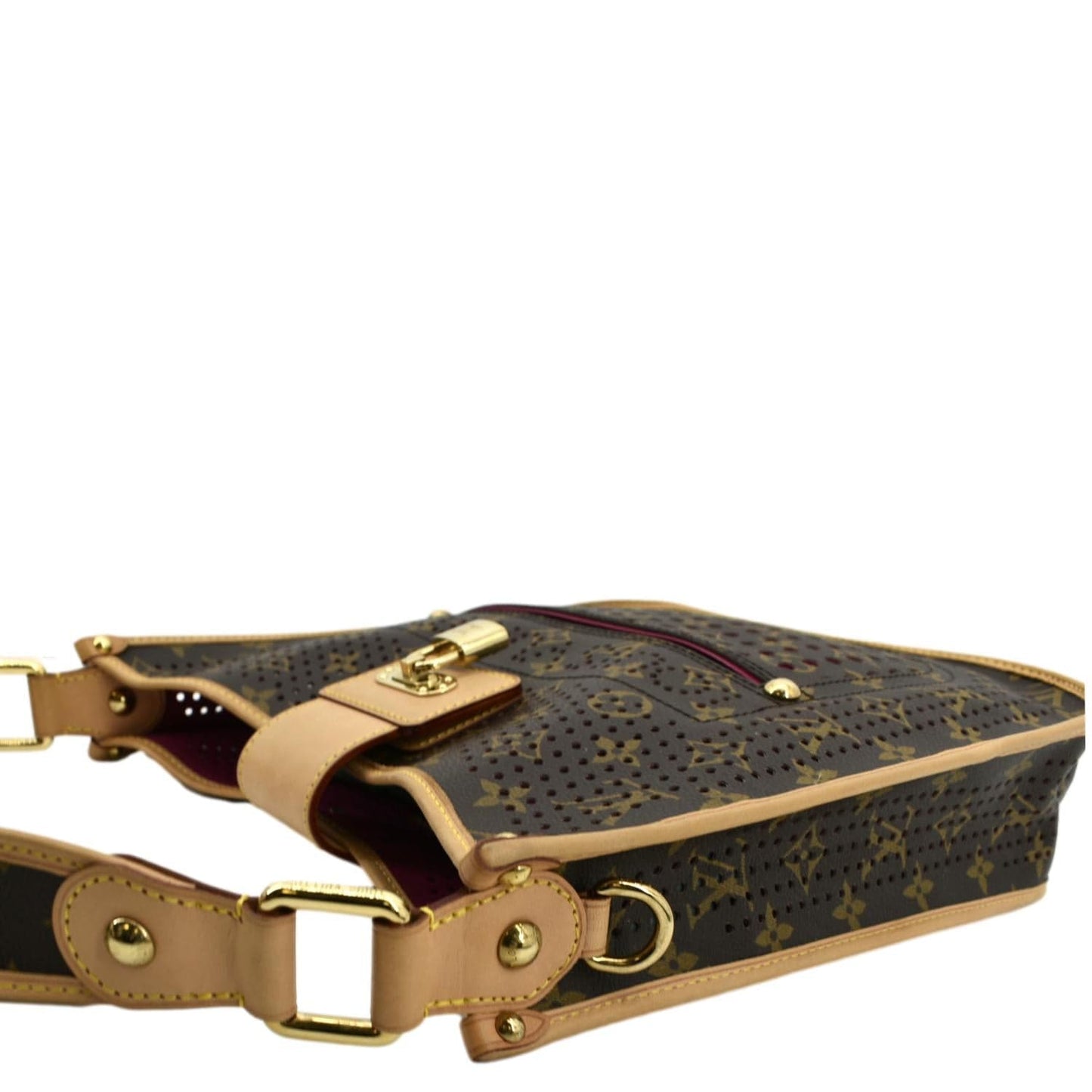 LOUIS VUITTON Perforated M tte Monogram Canvas Crossbody Bag Brown