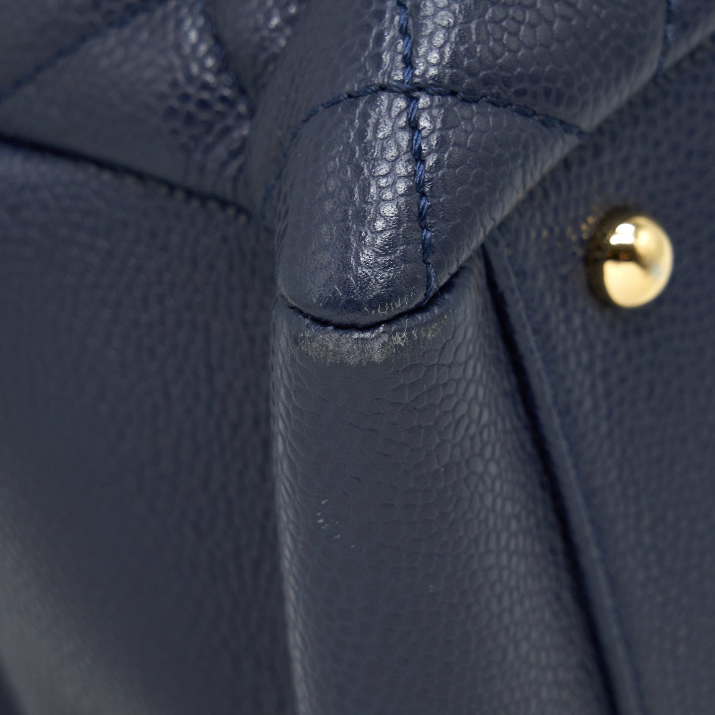 Chanel Grand Shopping Tote XL Caviar Navy Blue