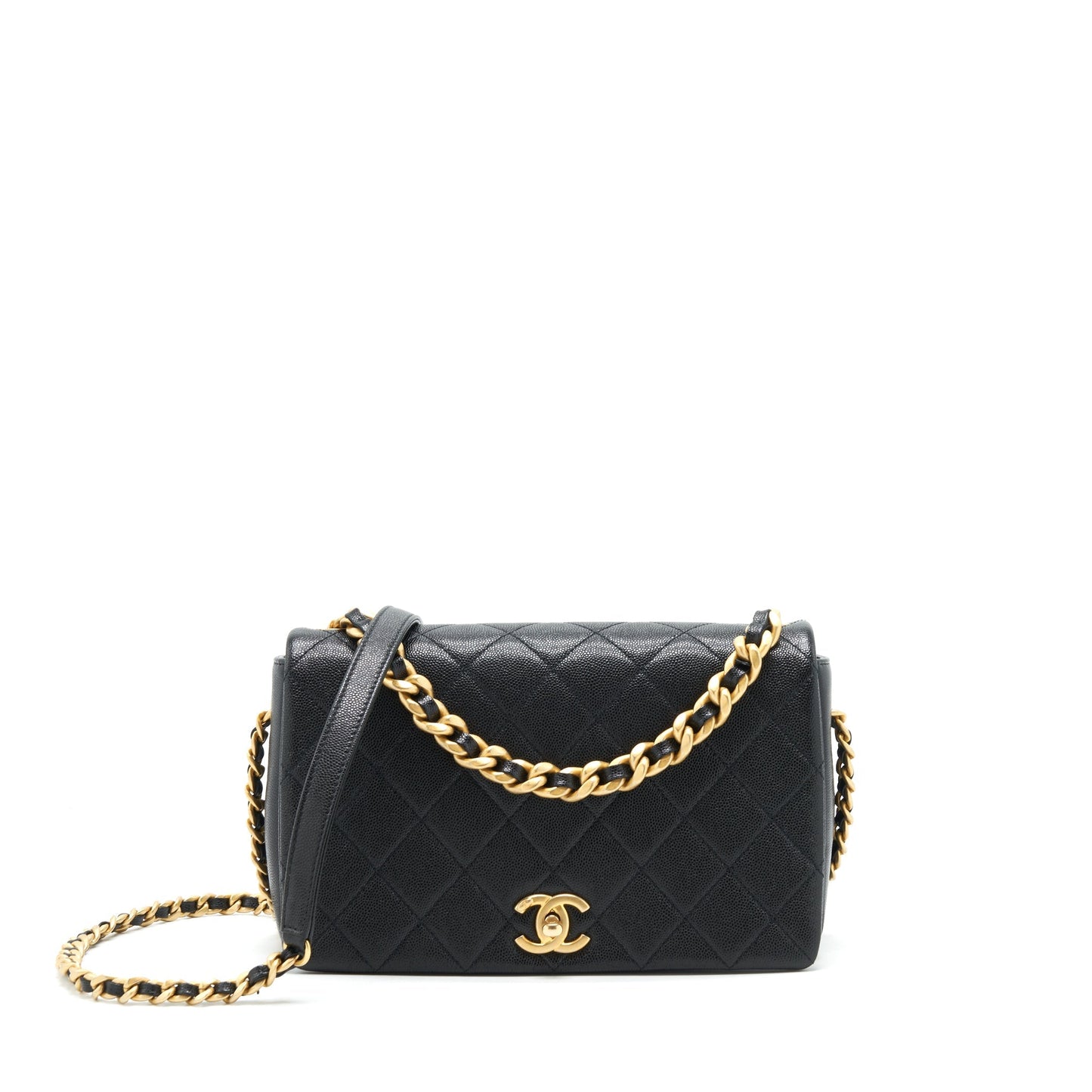 Chanel Seasonal Flap Bag Caviar Black