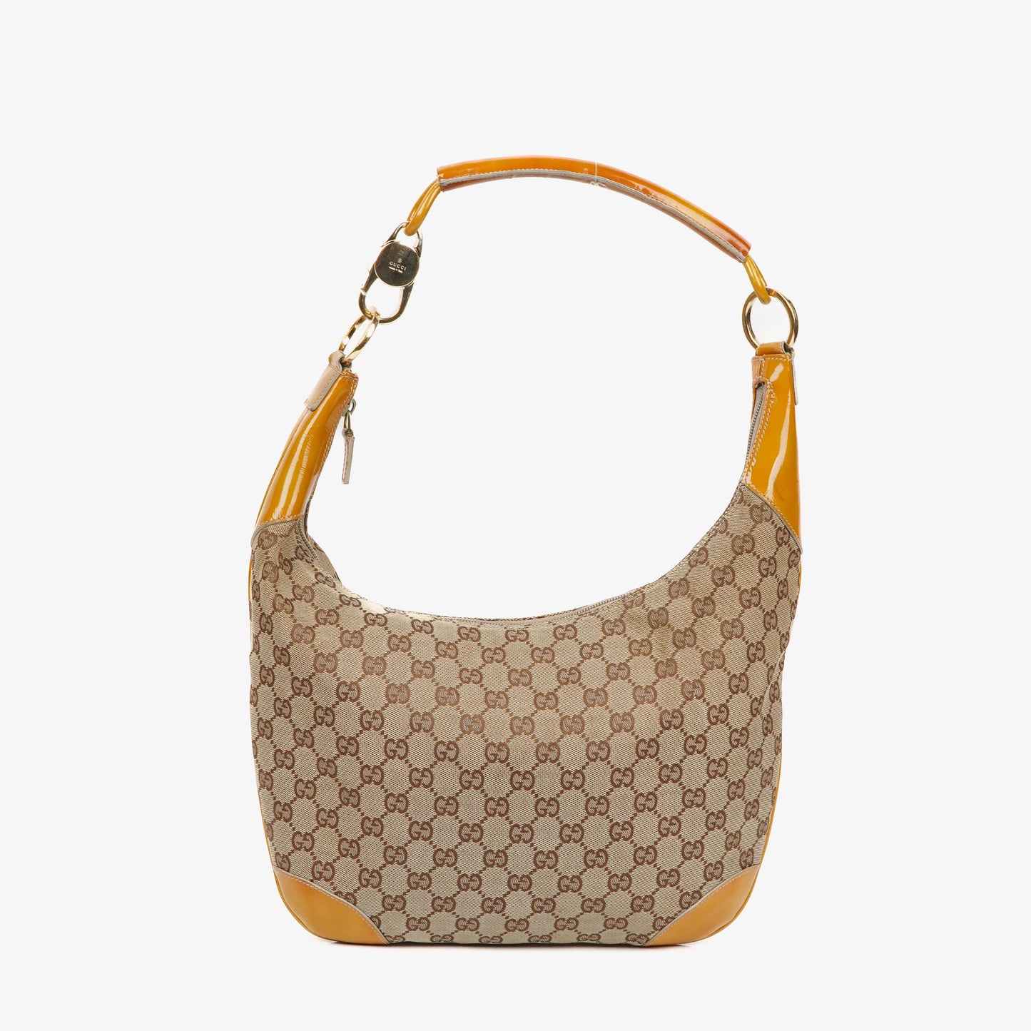Gucci GG Canvas Handle Ring Hobo Bag