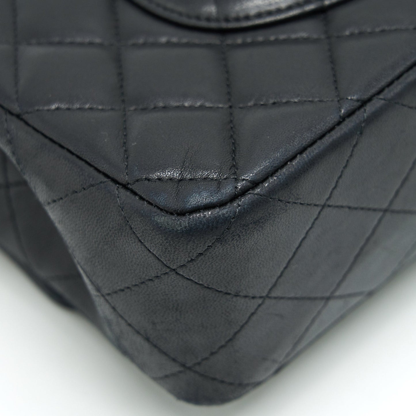 Chanel Classic Double Flap Bag Lambskin Medium Black  serial 19